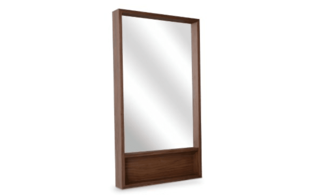malta mirror with shelf