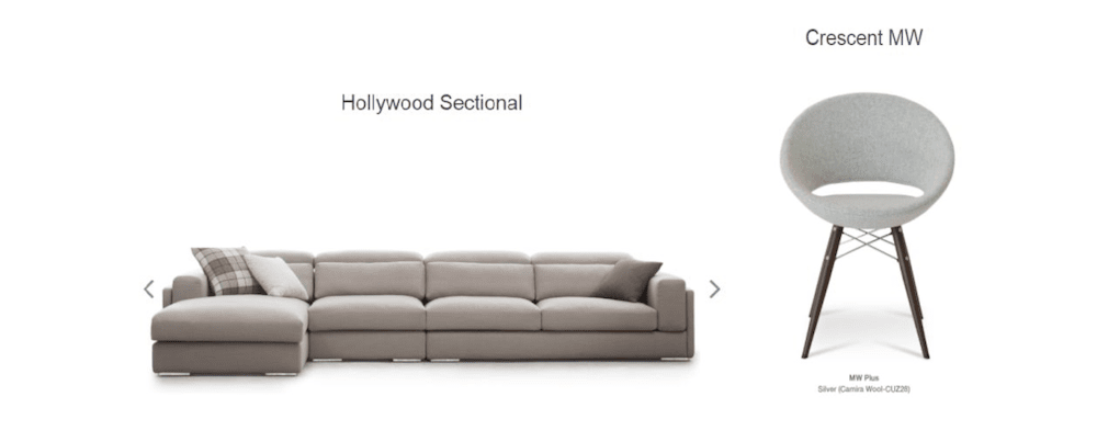 hollywood sectional