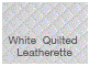 White Quilted Leatherette