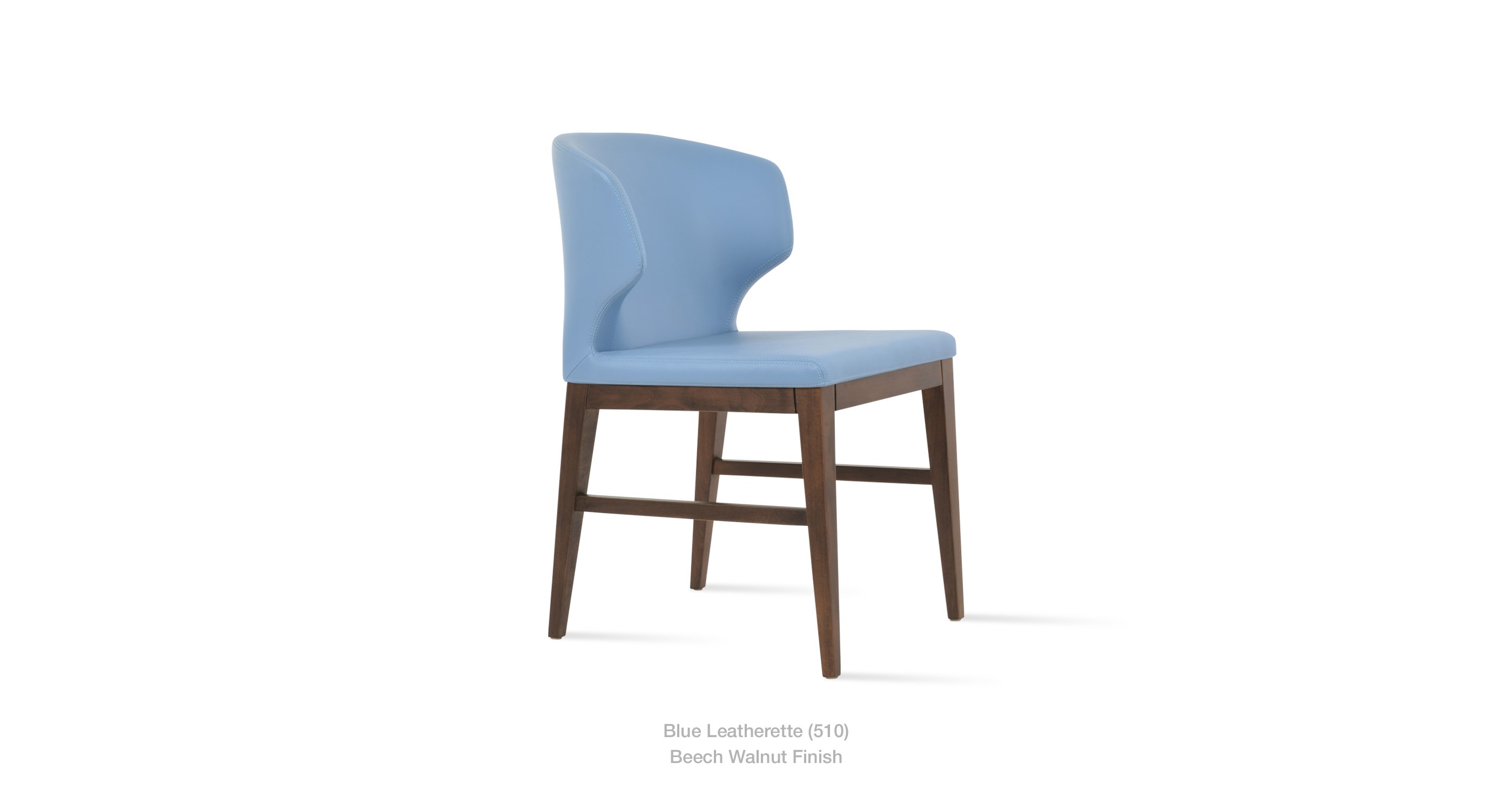 blue leatherette