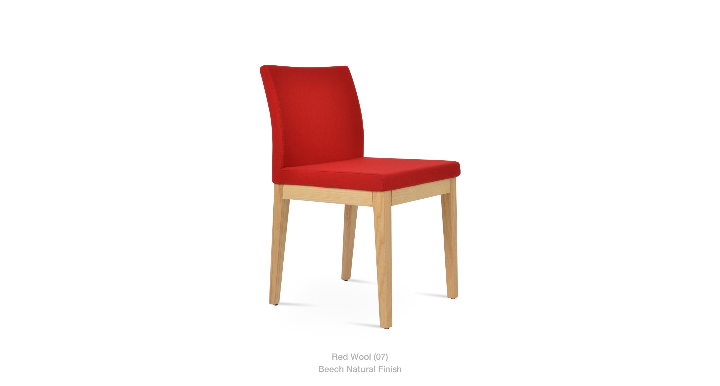 red wool - natural