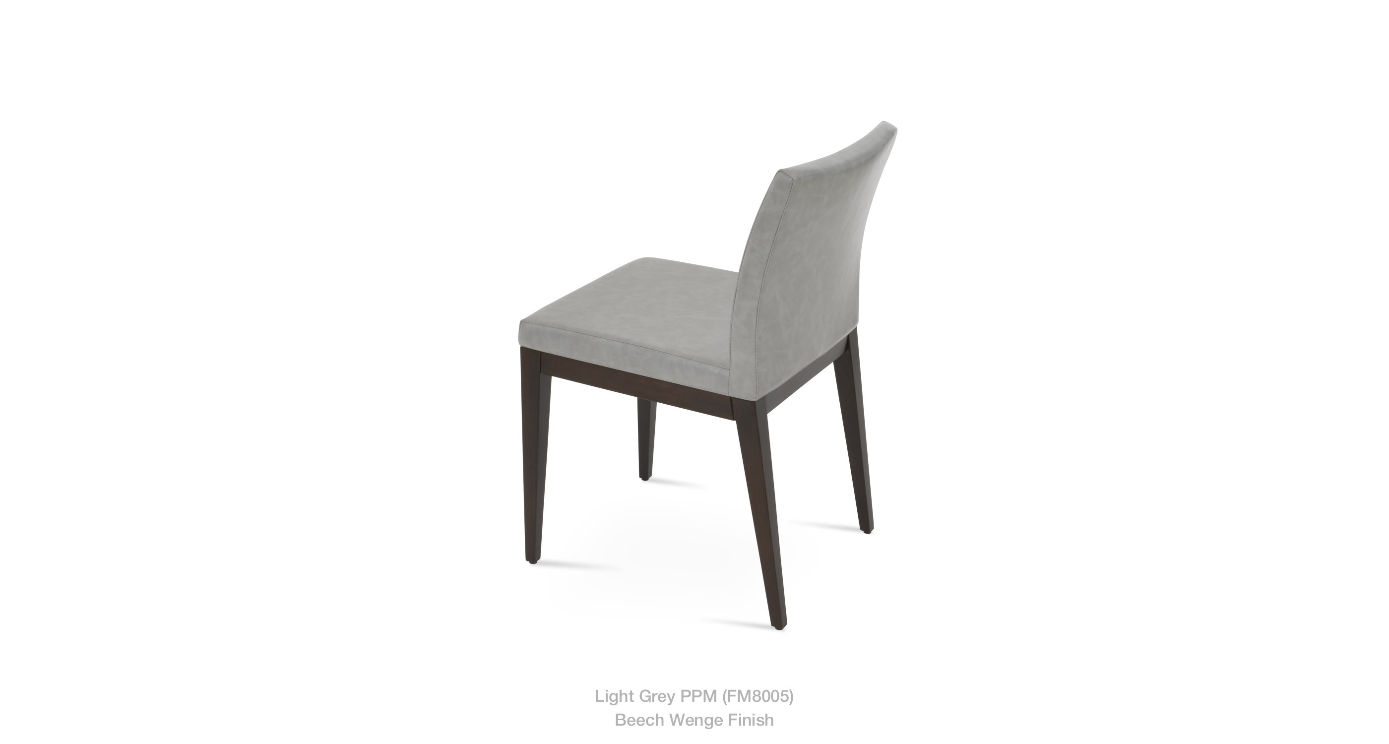 light grey leatherette