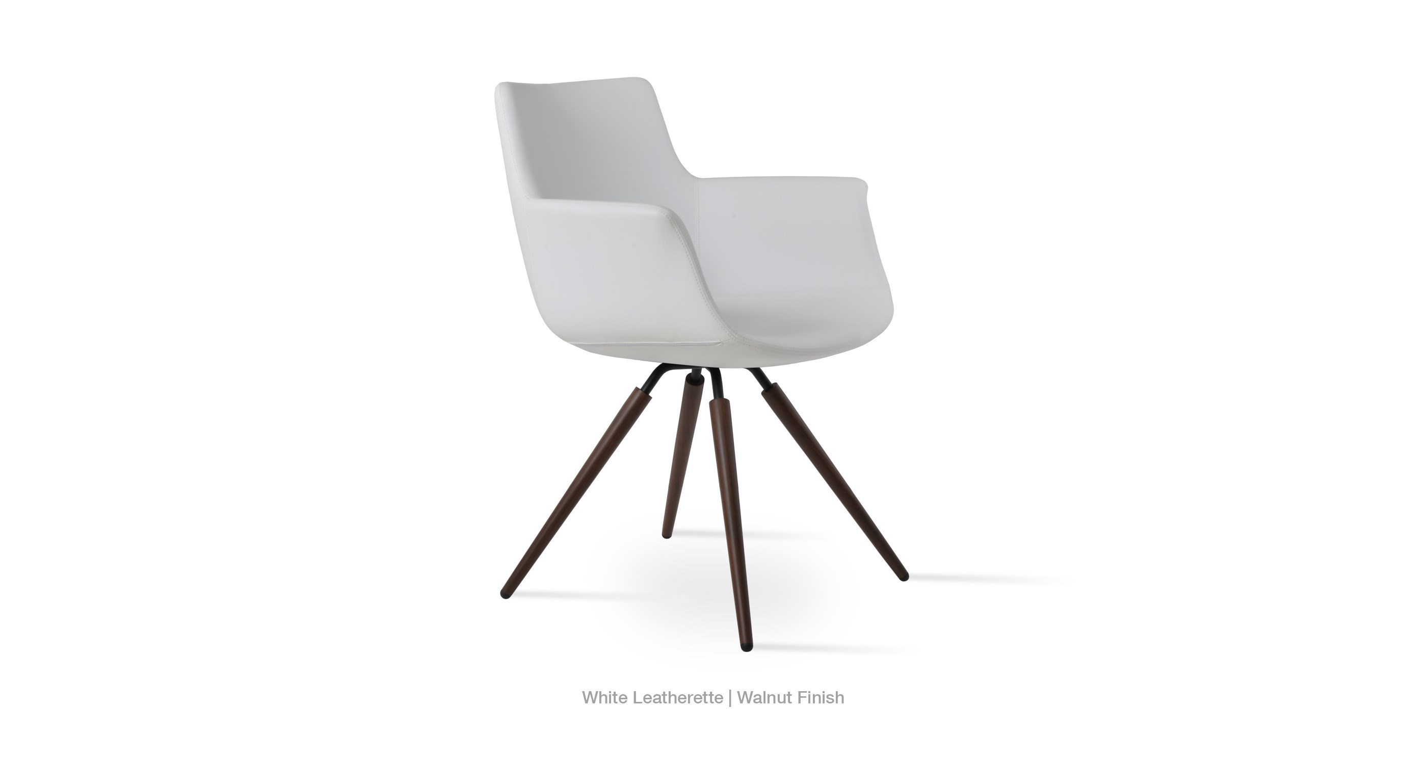Bottega Arm Carrot White Leatherette