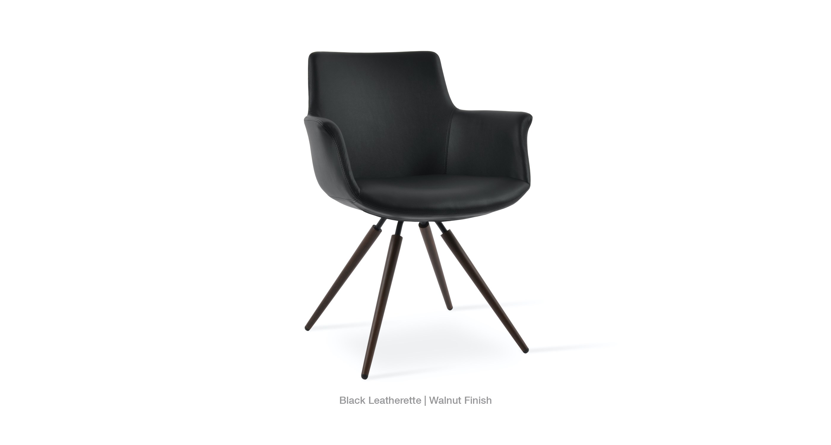Bottega Carrot Black Leatherette