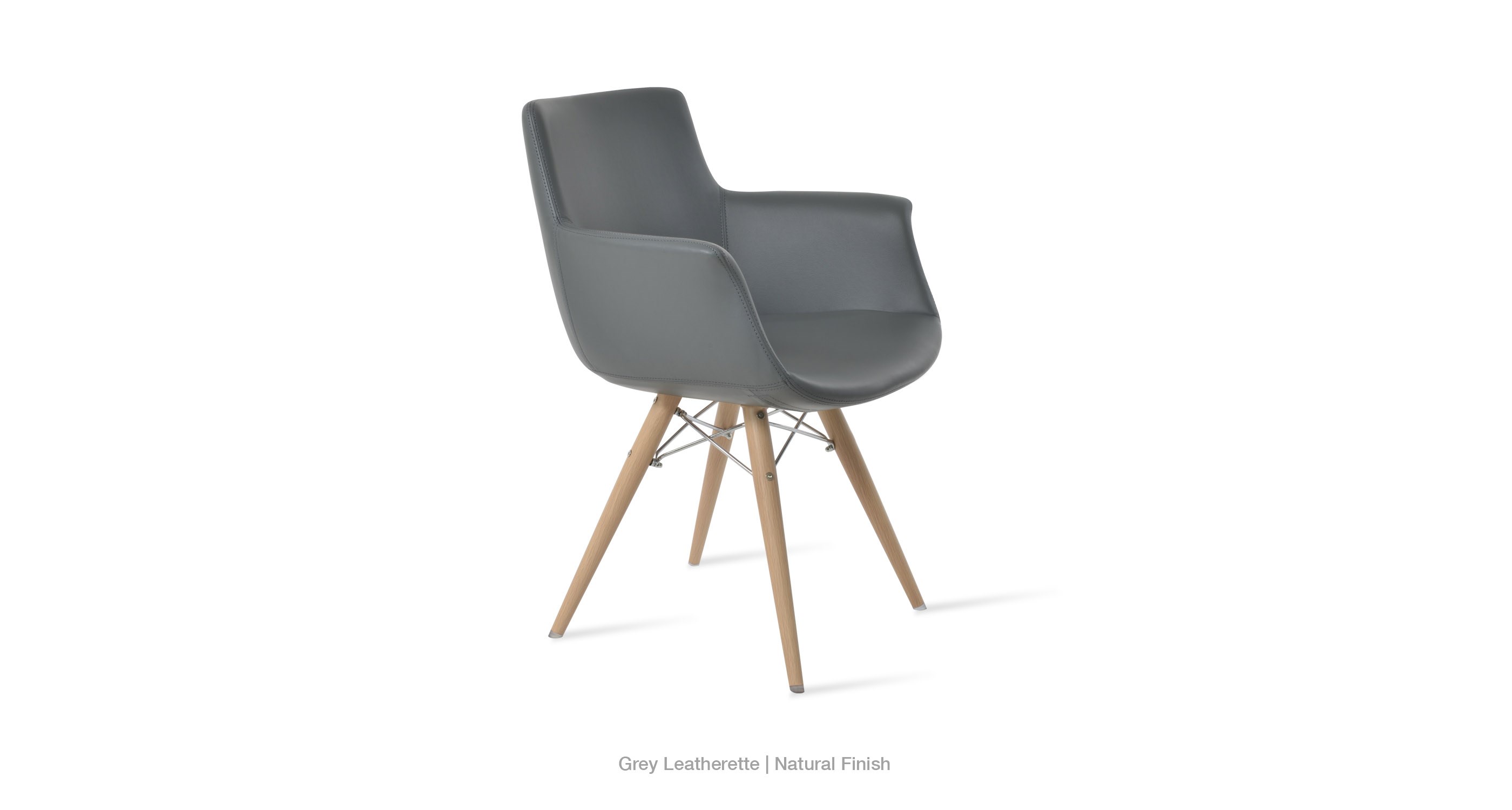 grey leatherette