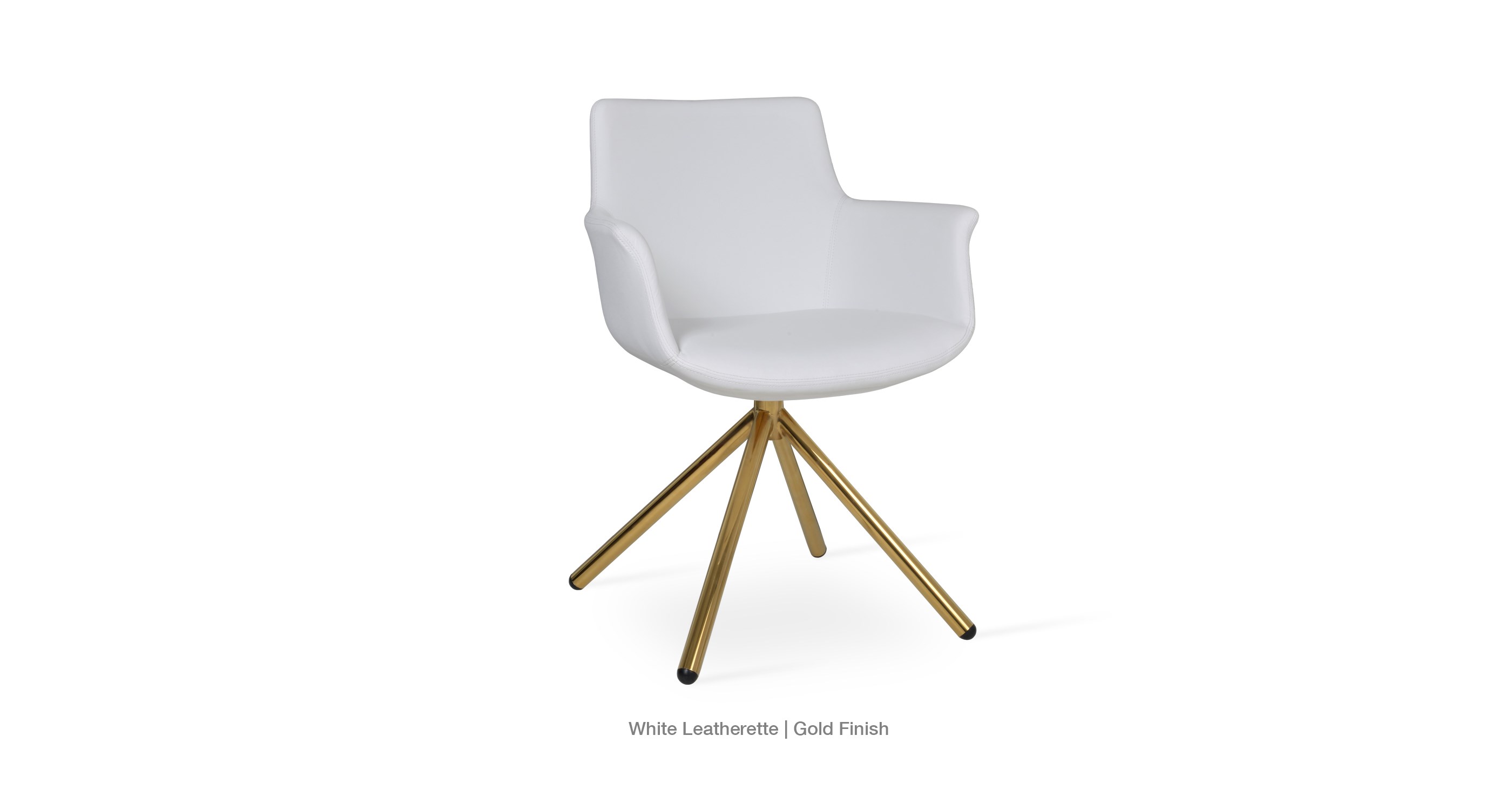 white leatherette