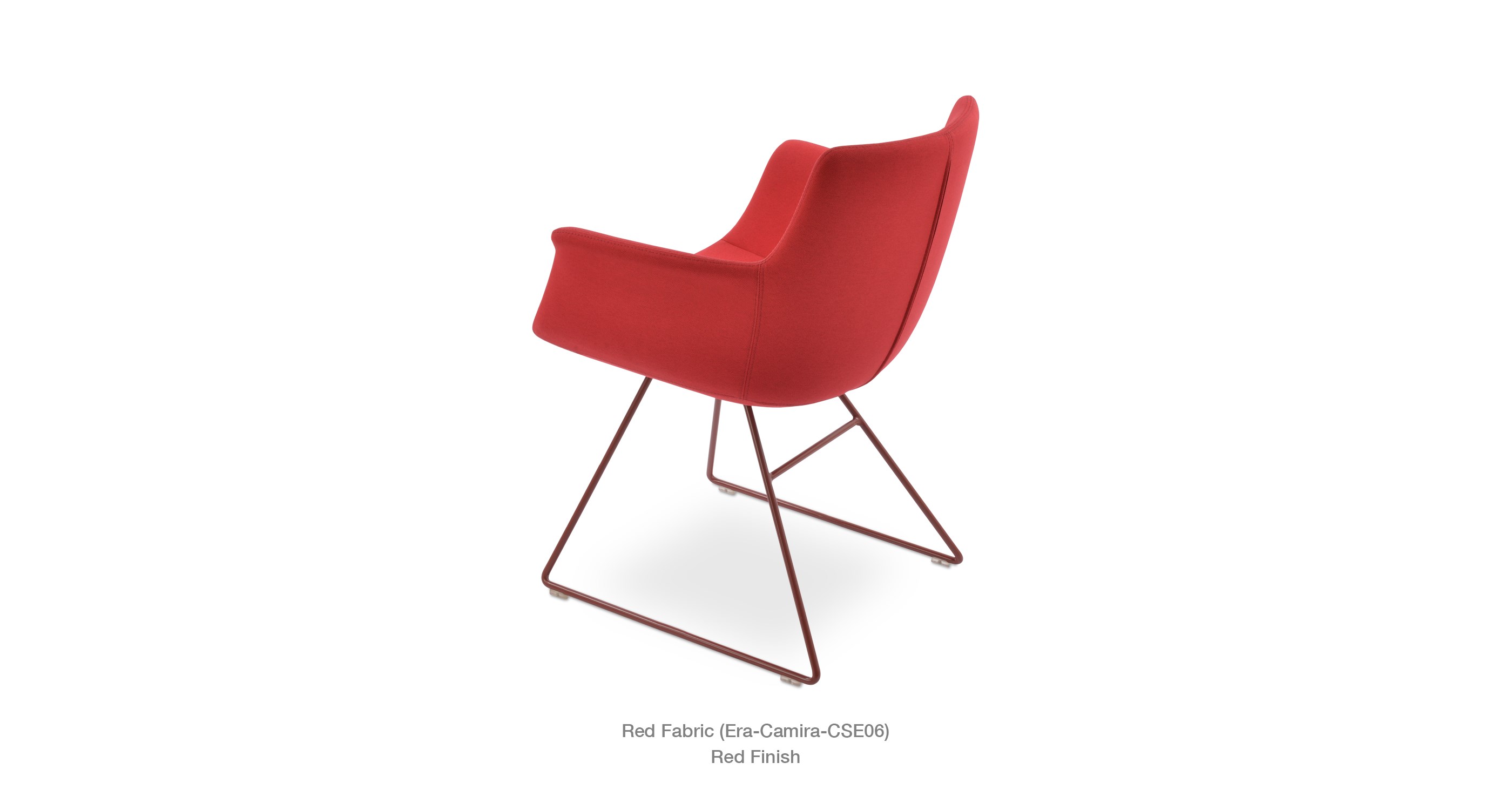 red fabric - red base