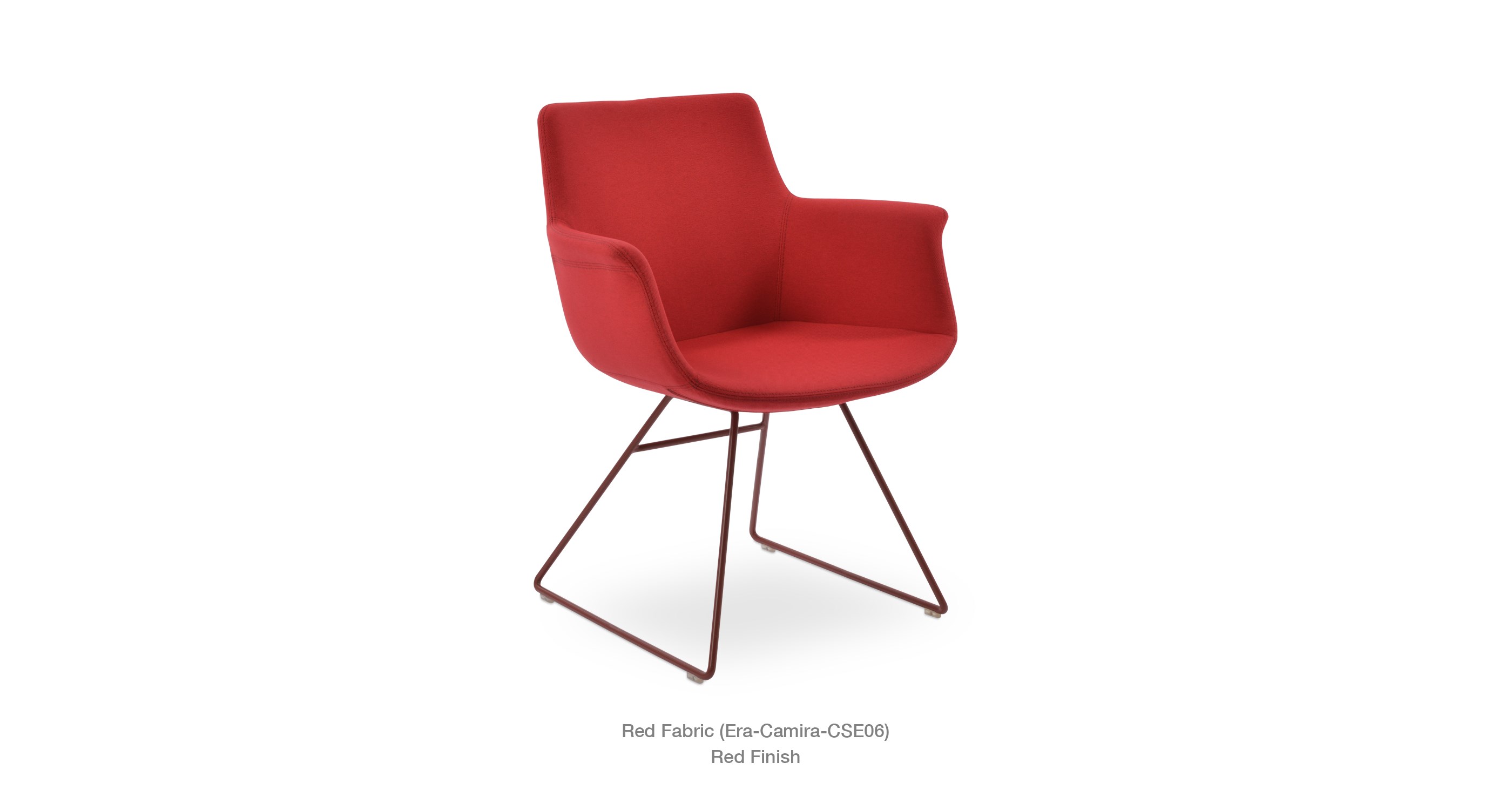 red fabric - red base