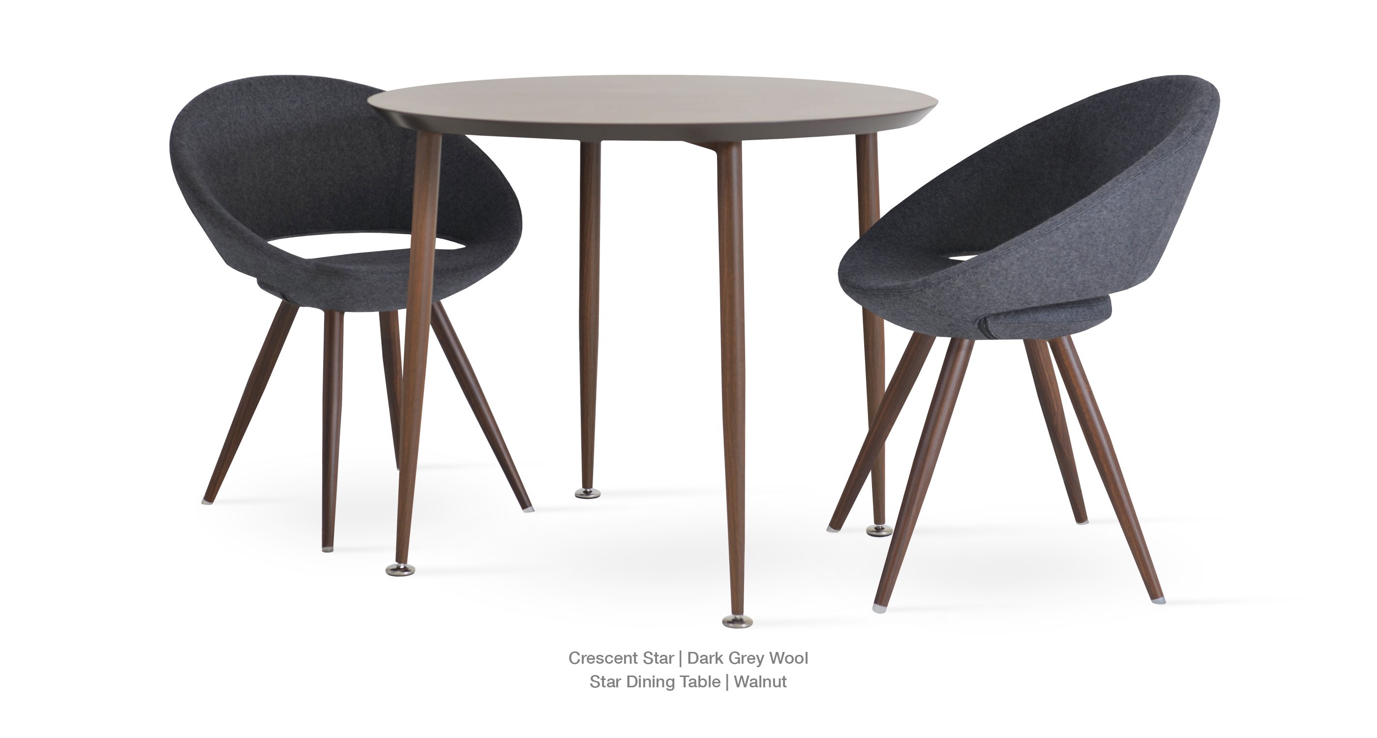 dark grey wool - Star Dining