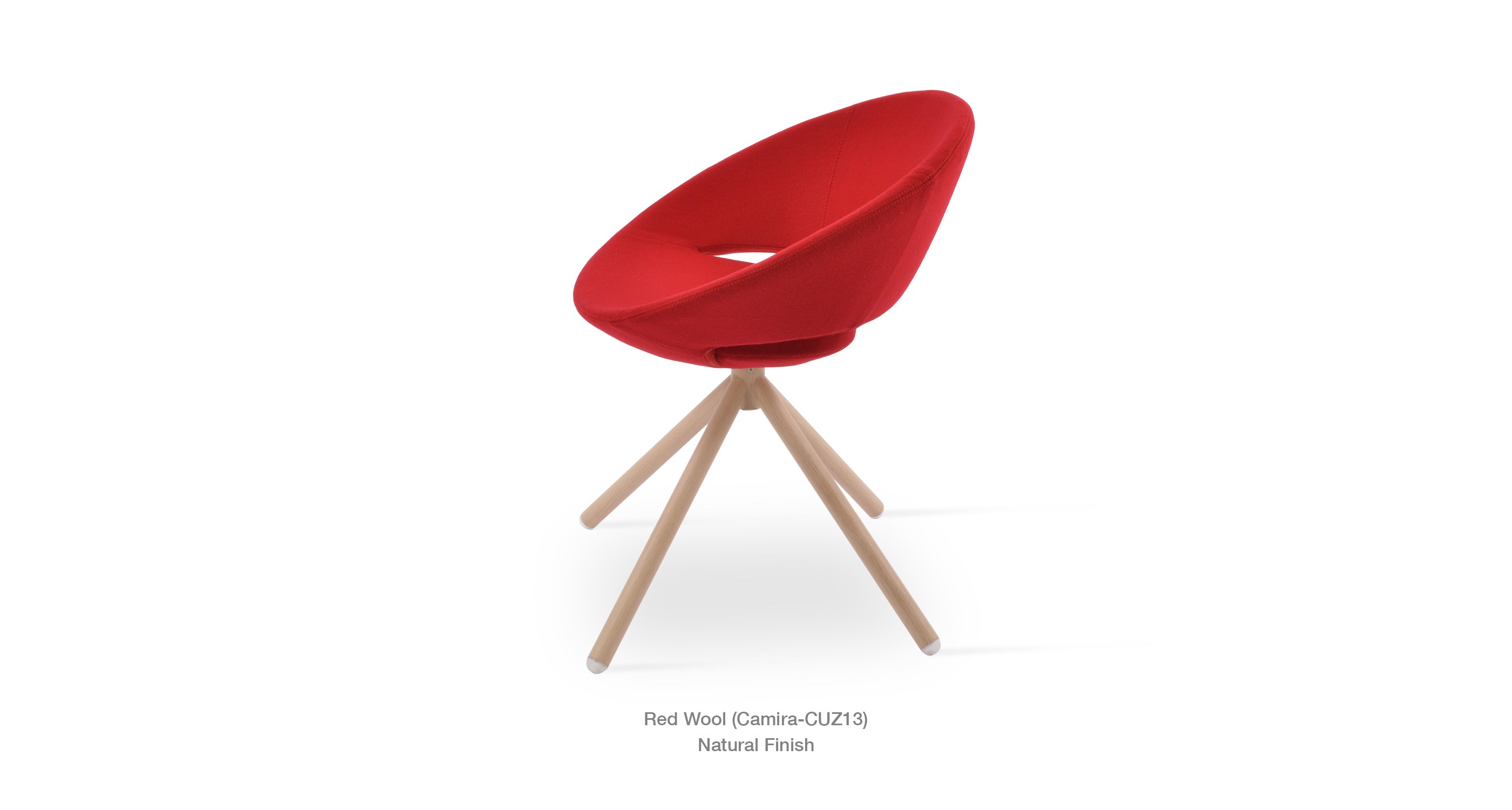 Crescent Stick Base Red Wool