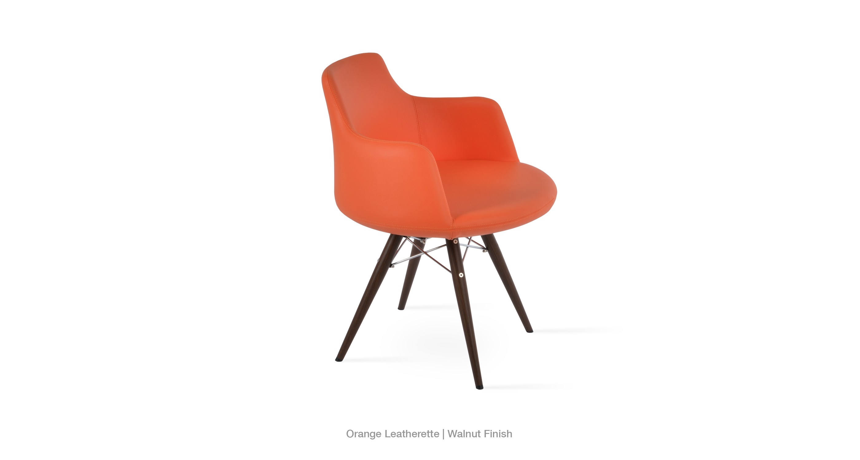 orange leatherette