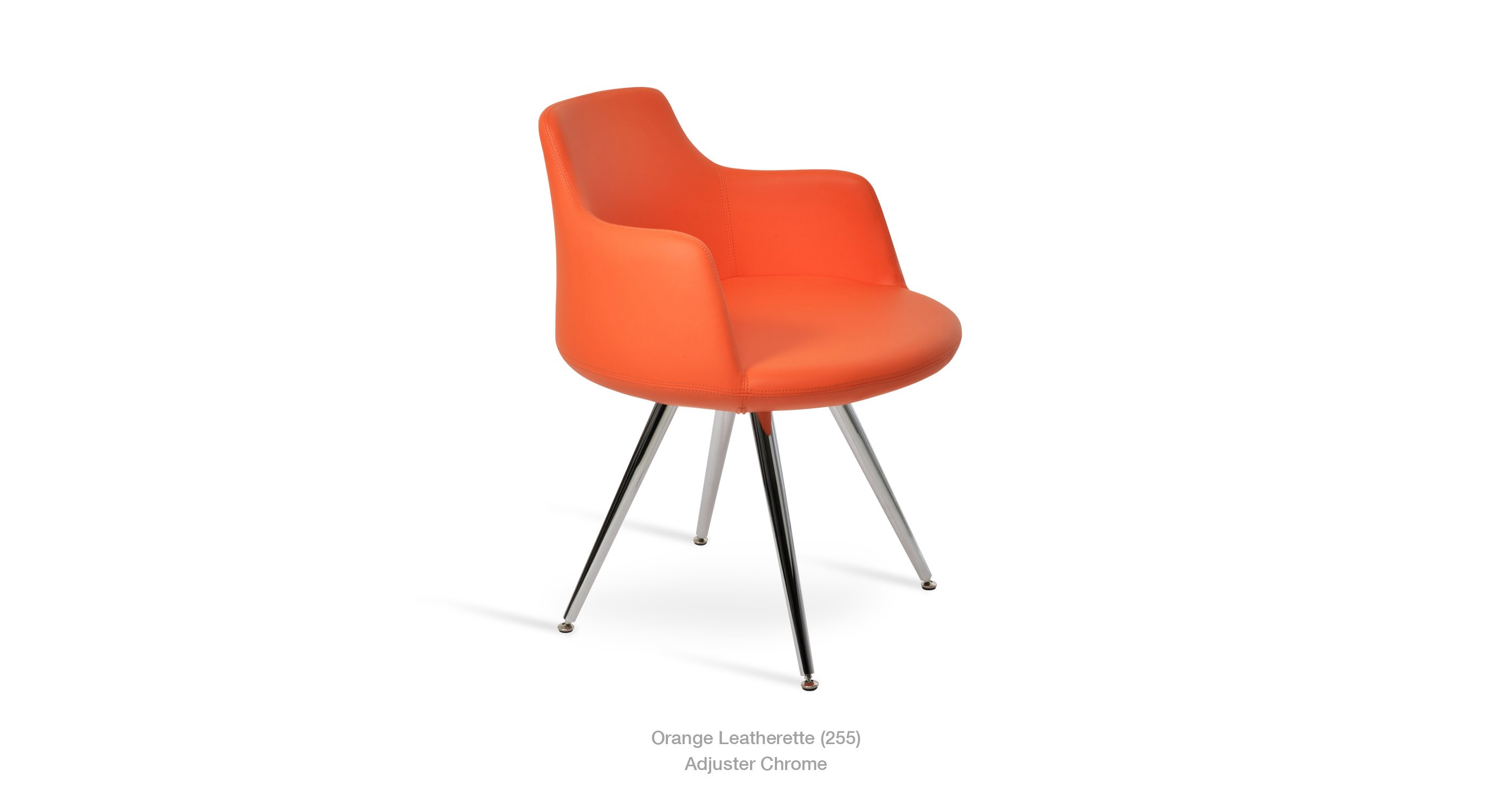 orange leatherette