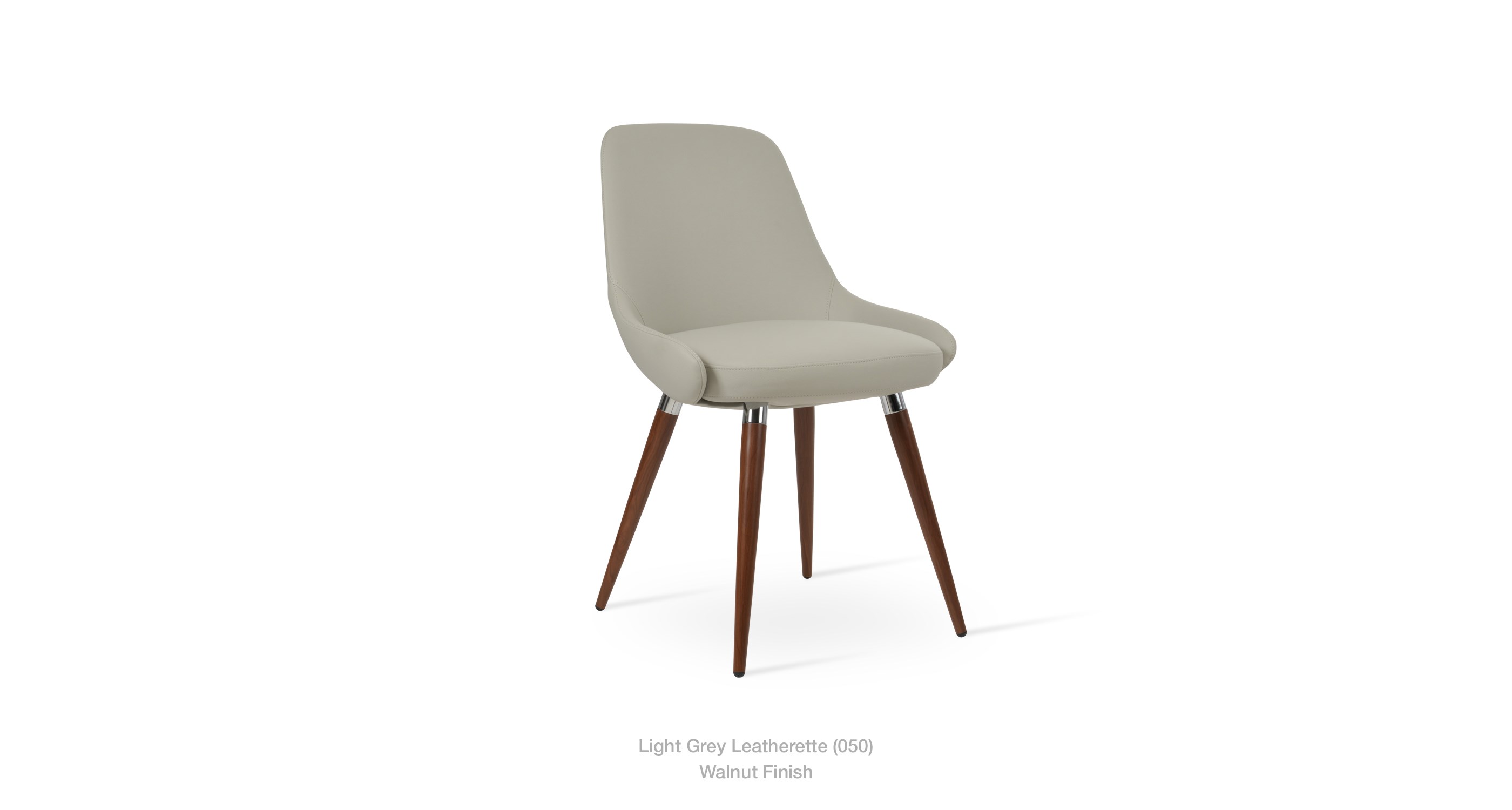 light grey leatherette