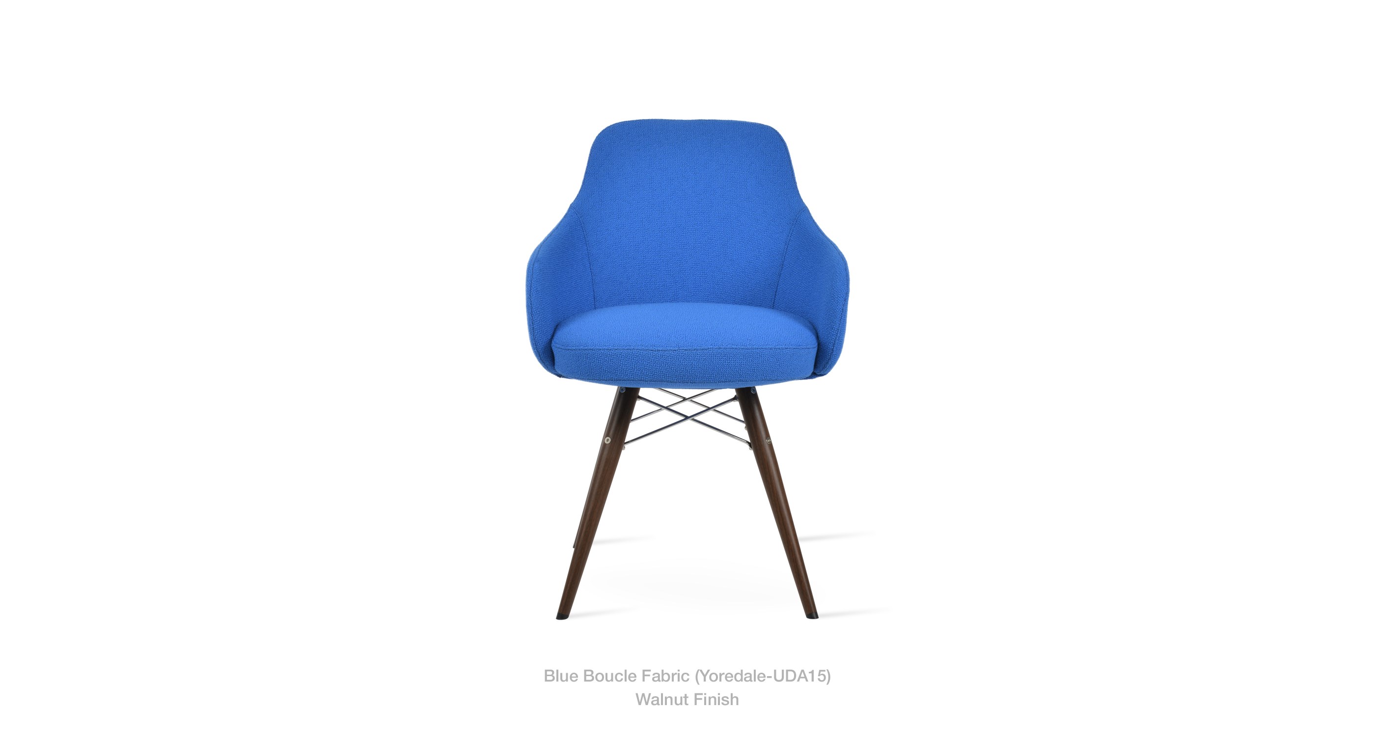 blue boucle - black