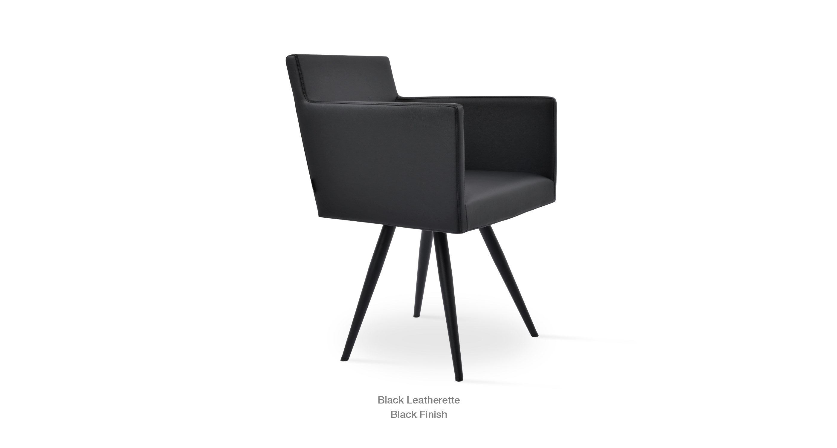 black leatherette