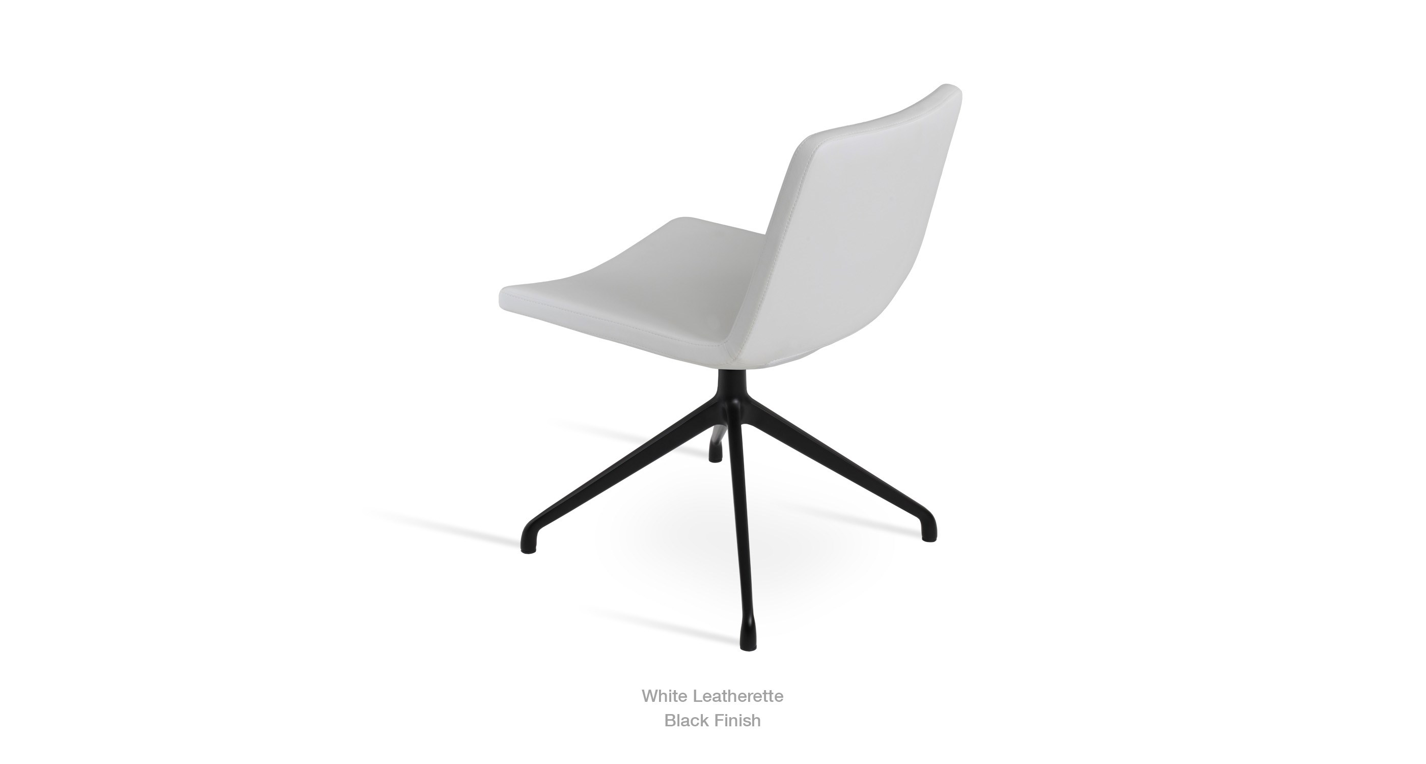 white leatherette