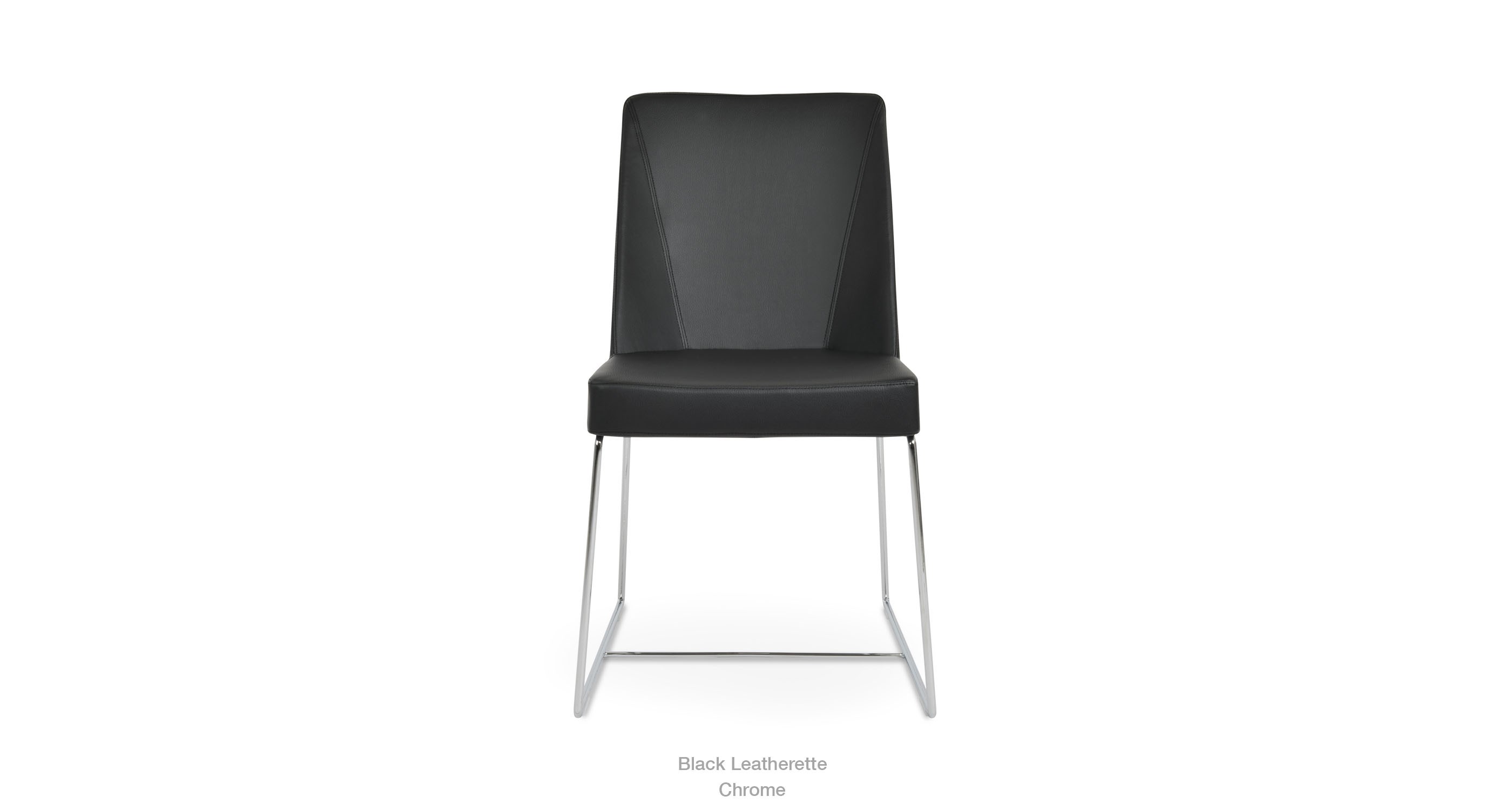 black leatherette