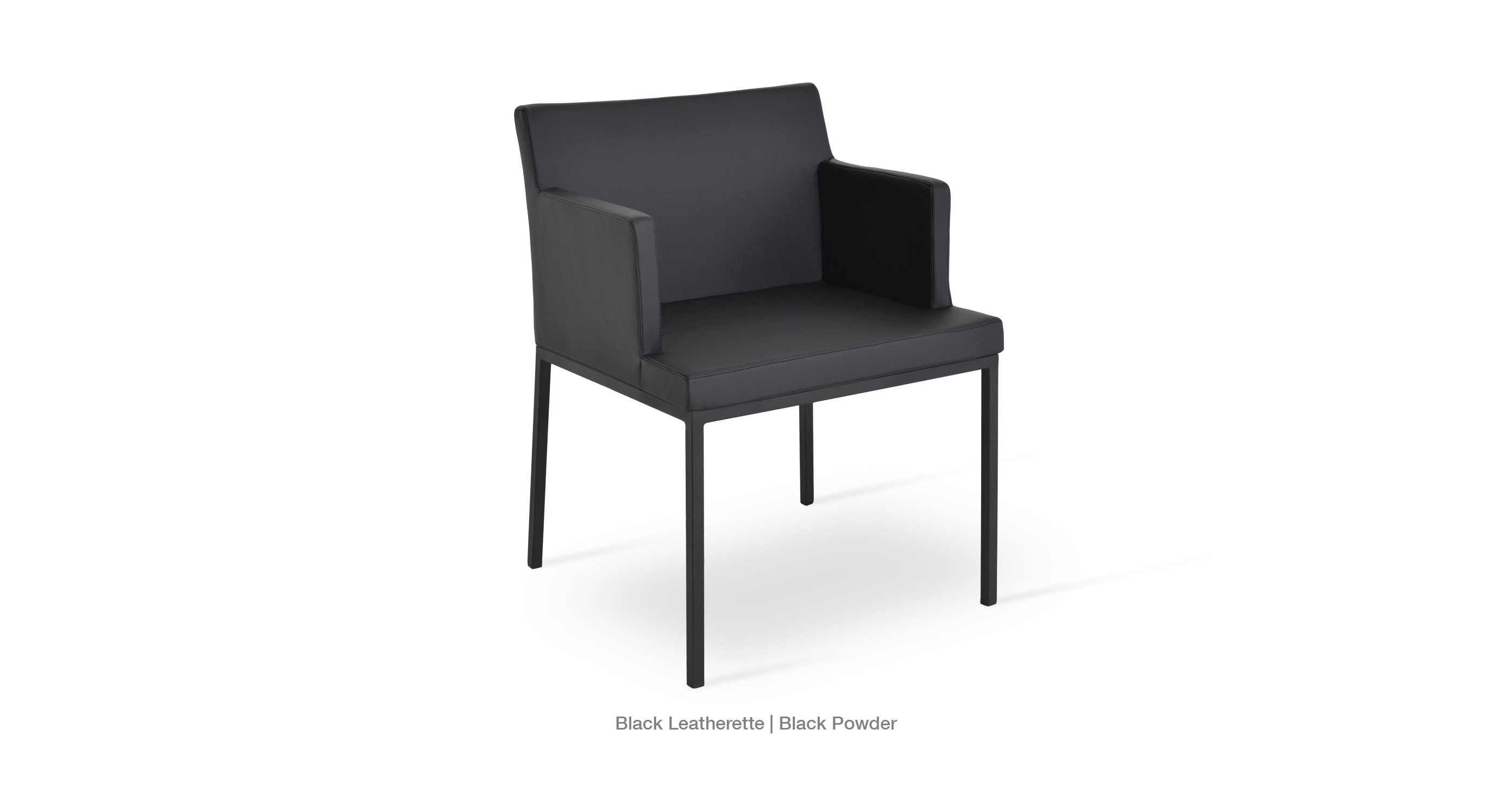 black leatherette