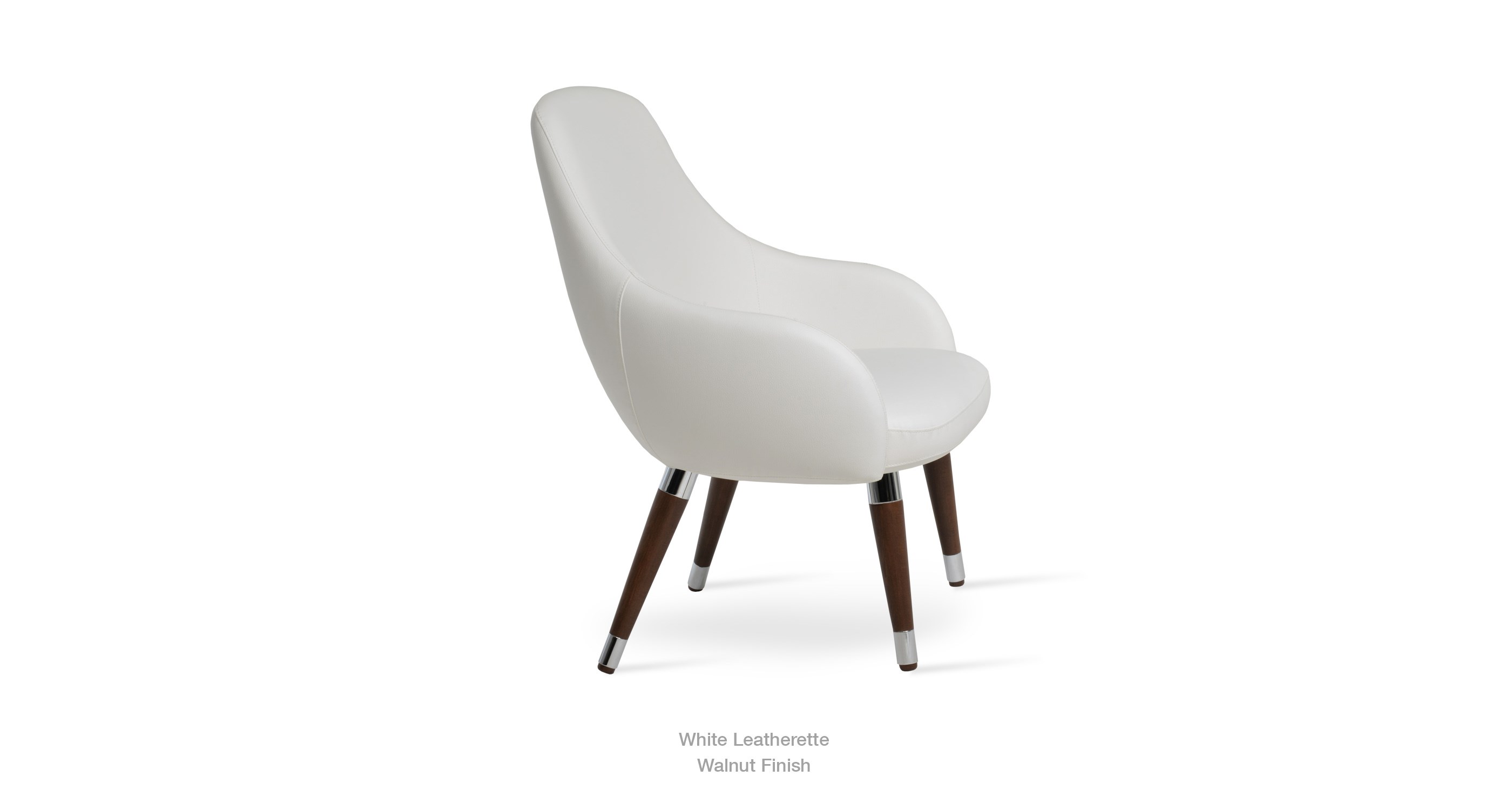 2020 24 11 Gazel Lounge White Leatherette Walnut