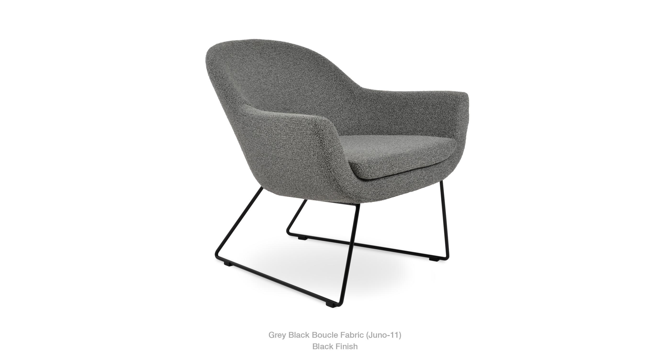 grey black boucle