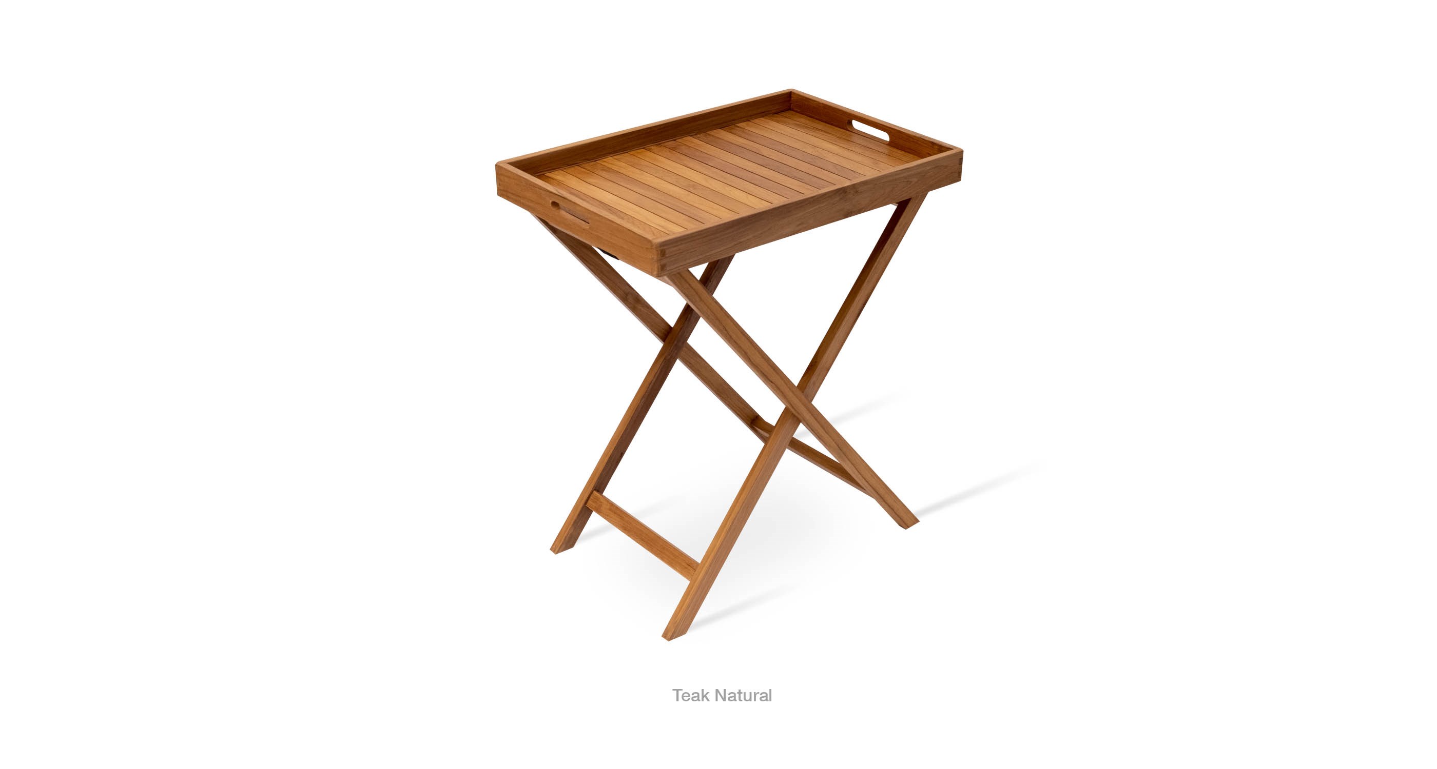 Lido Folding End Tray Table Natural