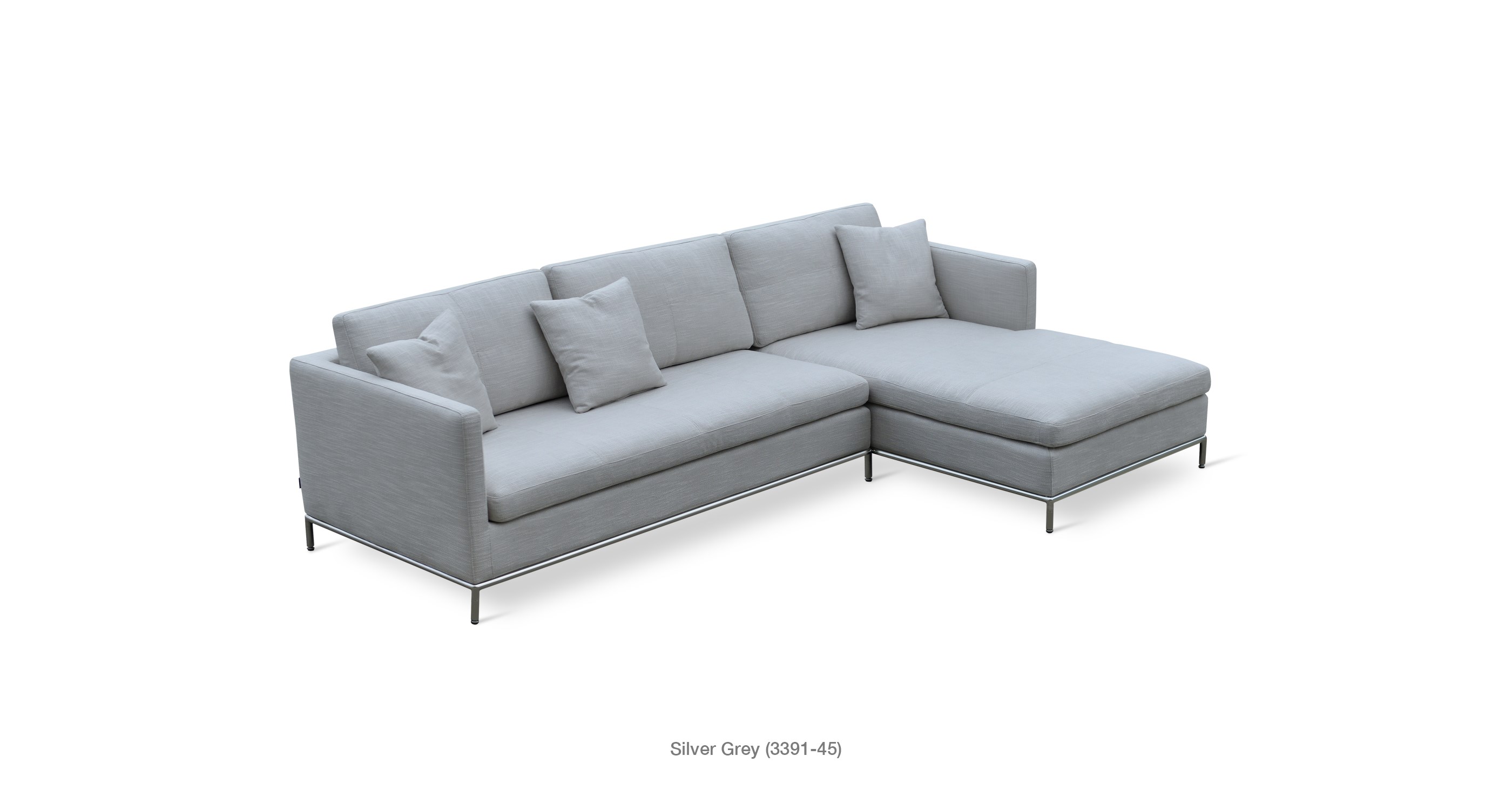 Istanbul Sectional Silver Grey