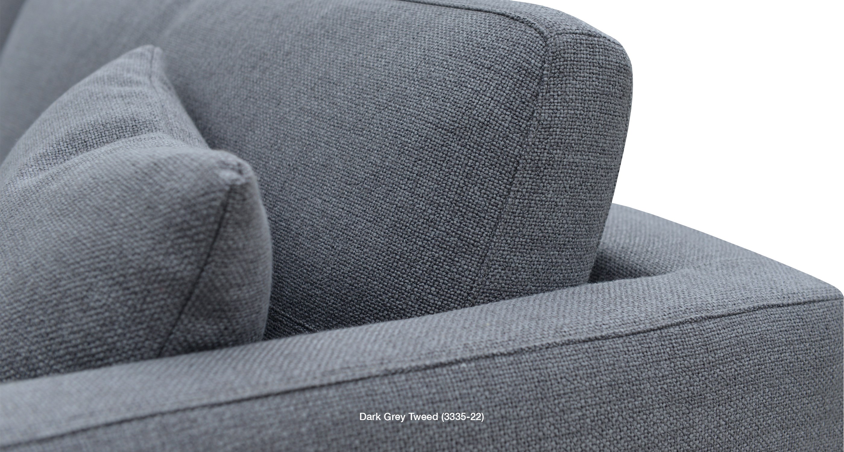 Istanbul Sofa - Dark Grey Tweed close up