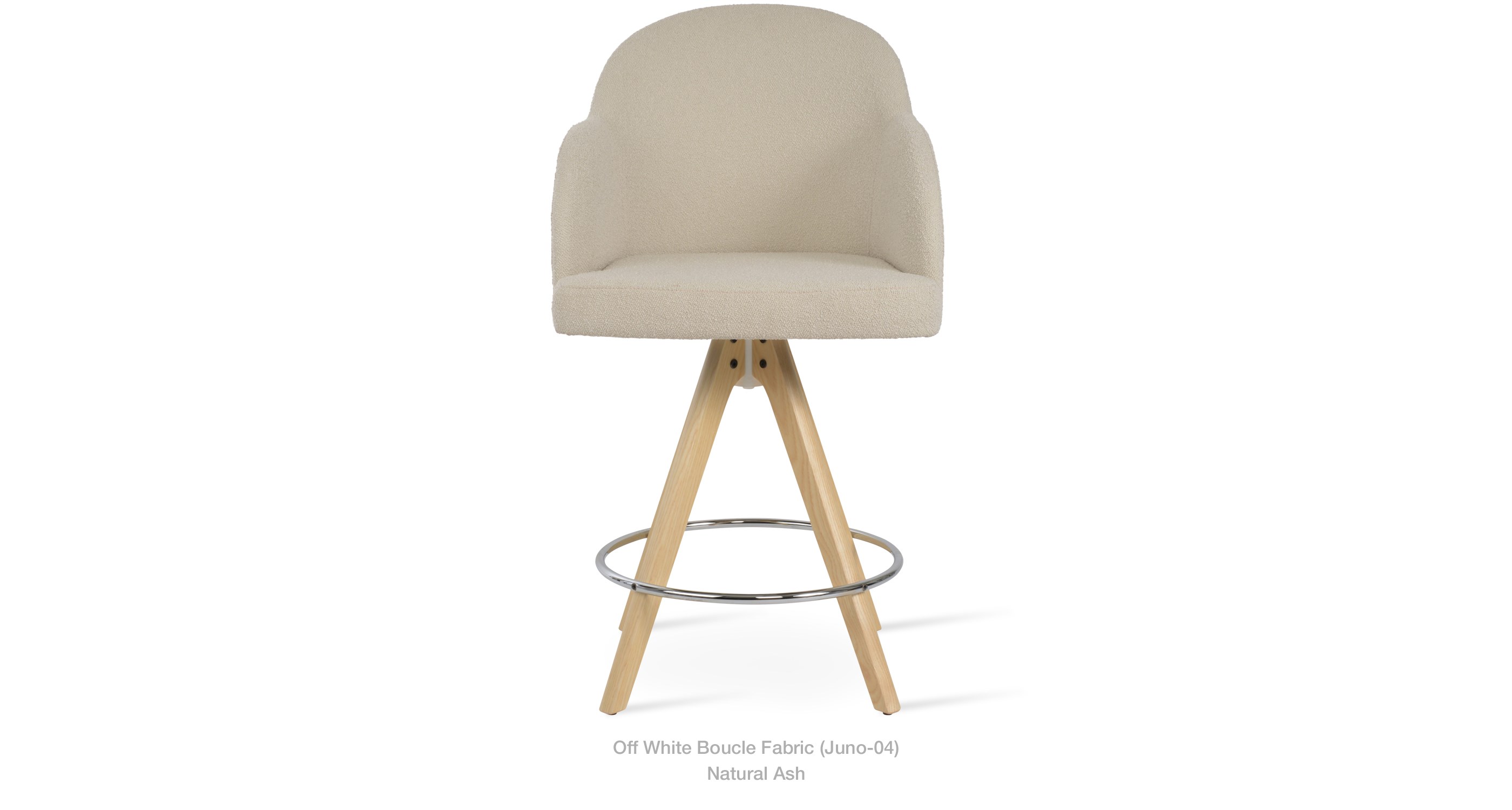 Alice Pyramid Stool Off White Natural