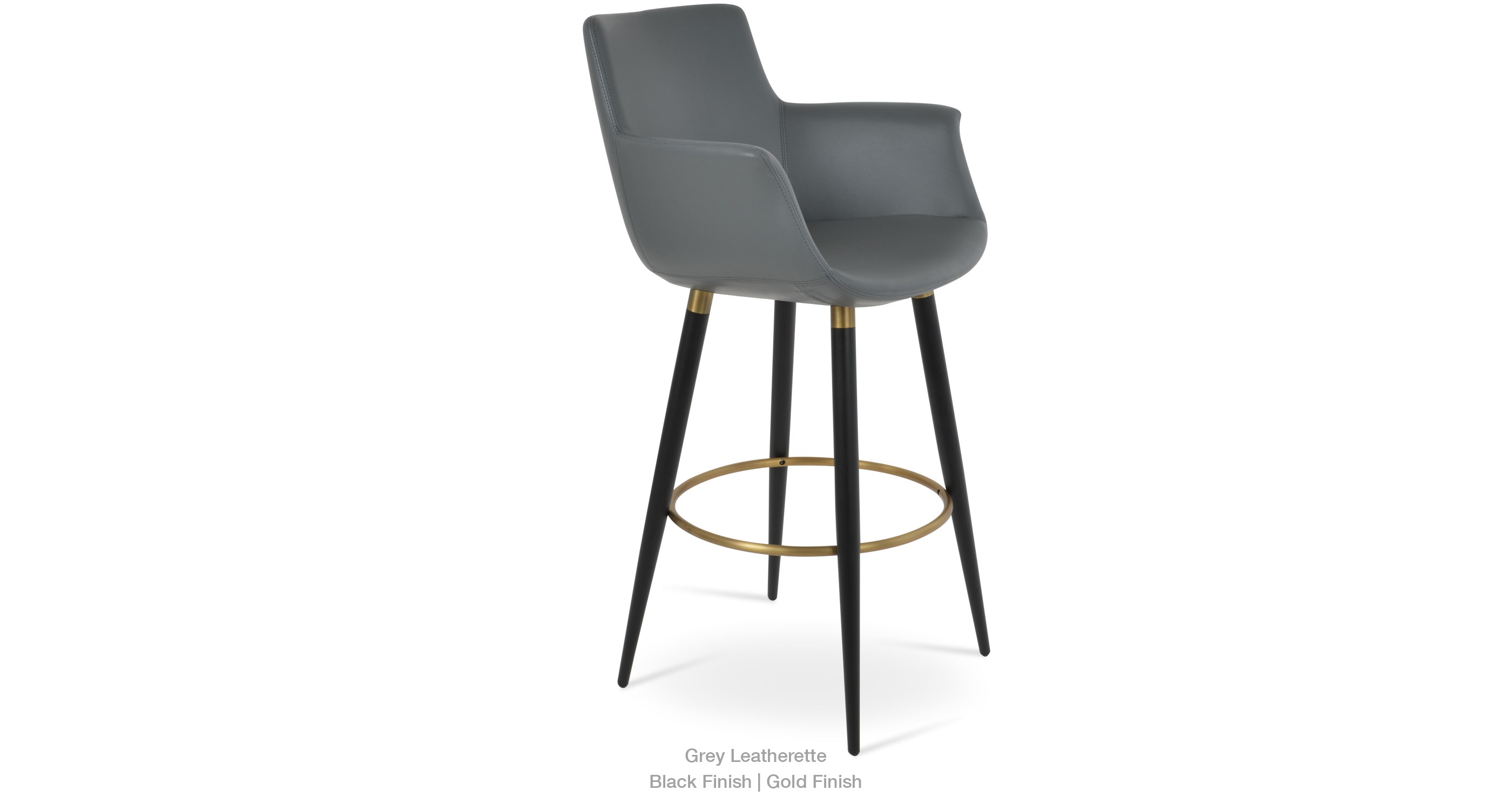 2019 12 10 Bottega Ana Bar Grey Leatherette Gold