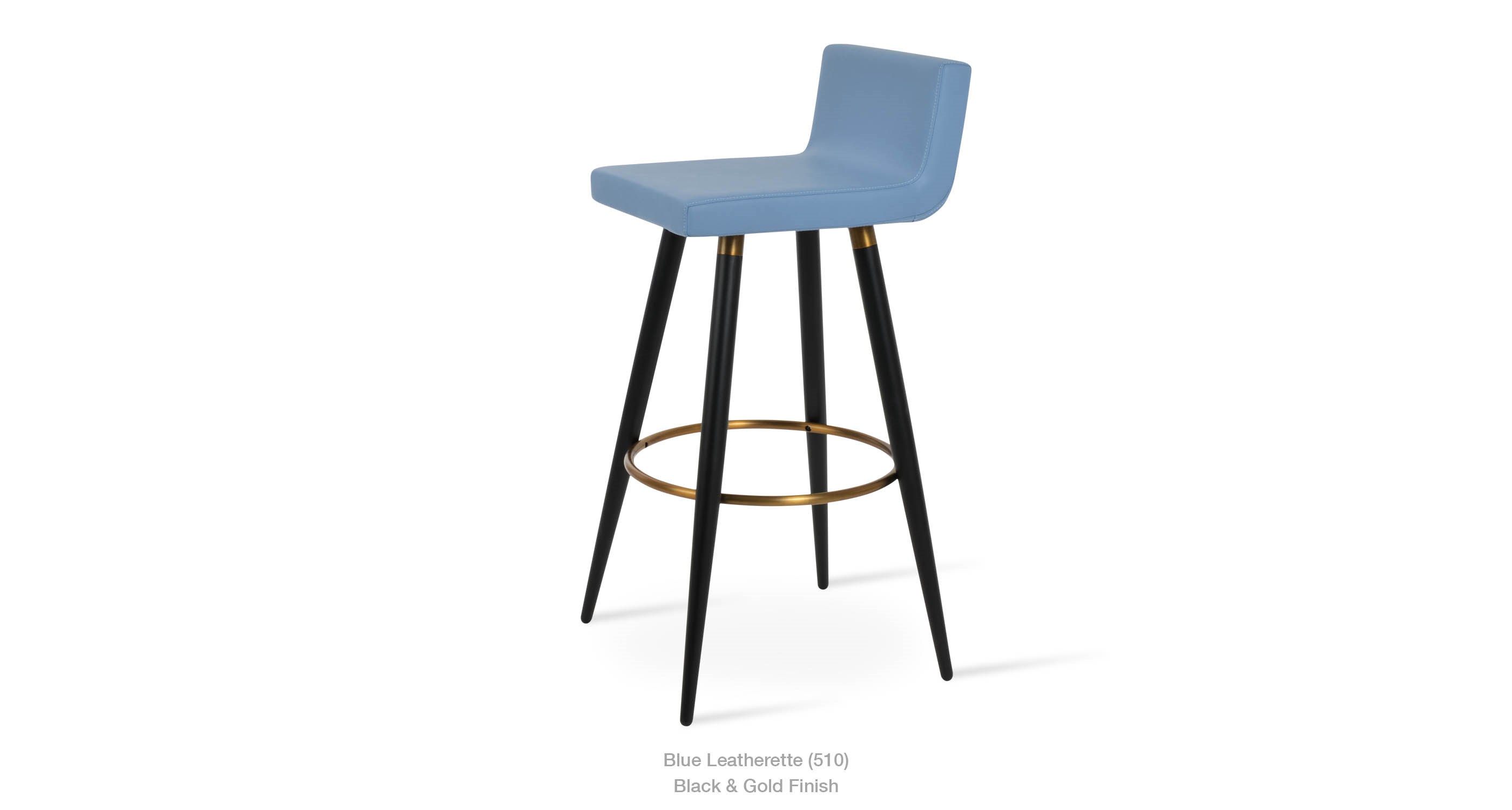 blue leatherette