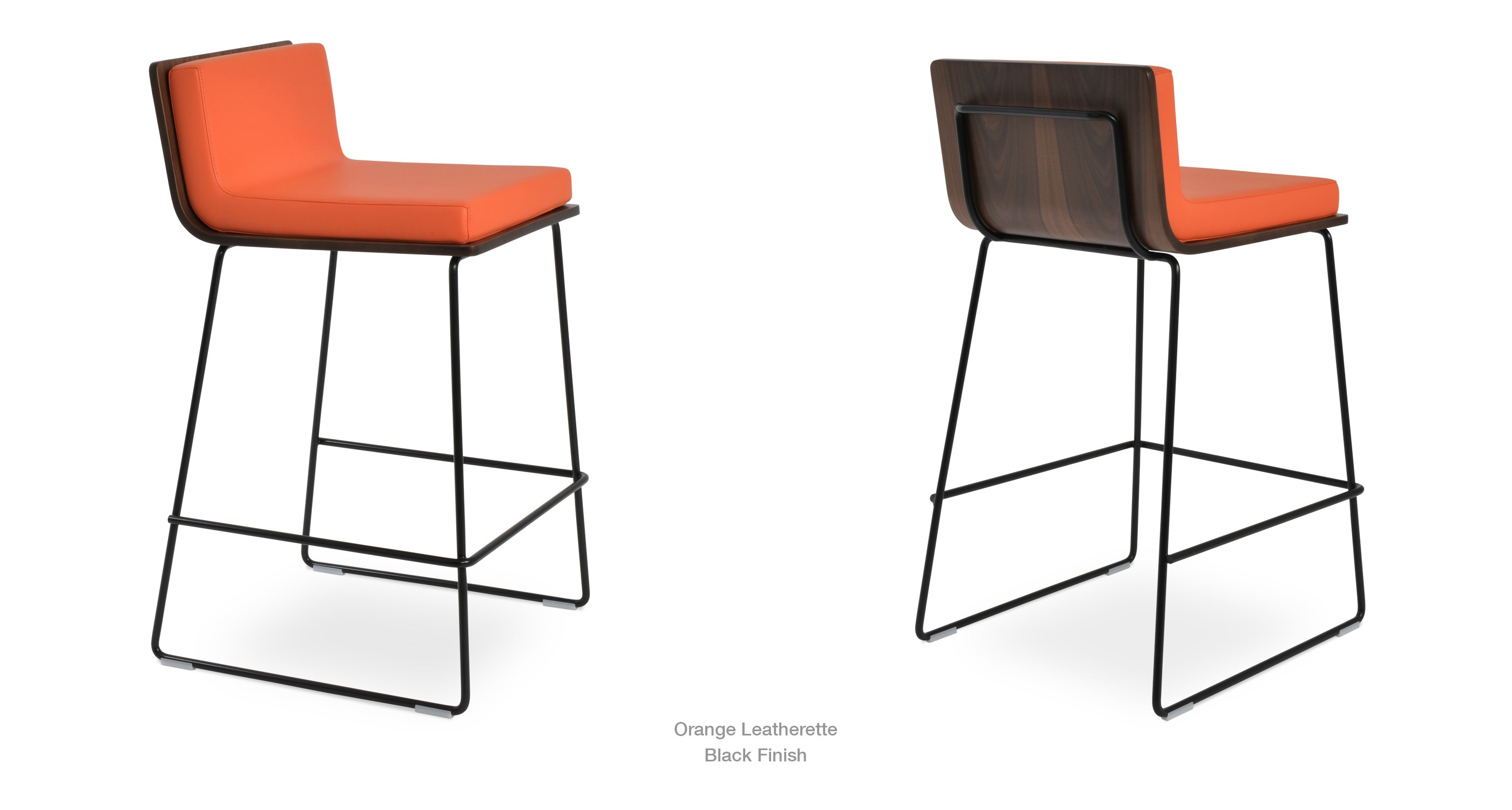 orange leatherette