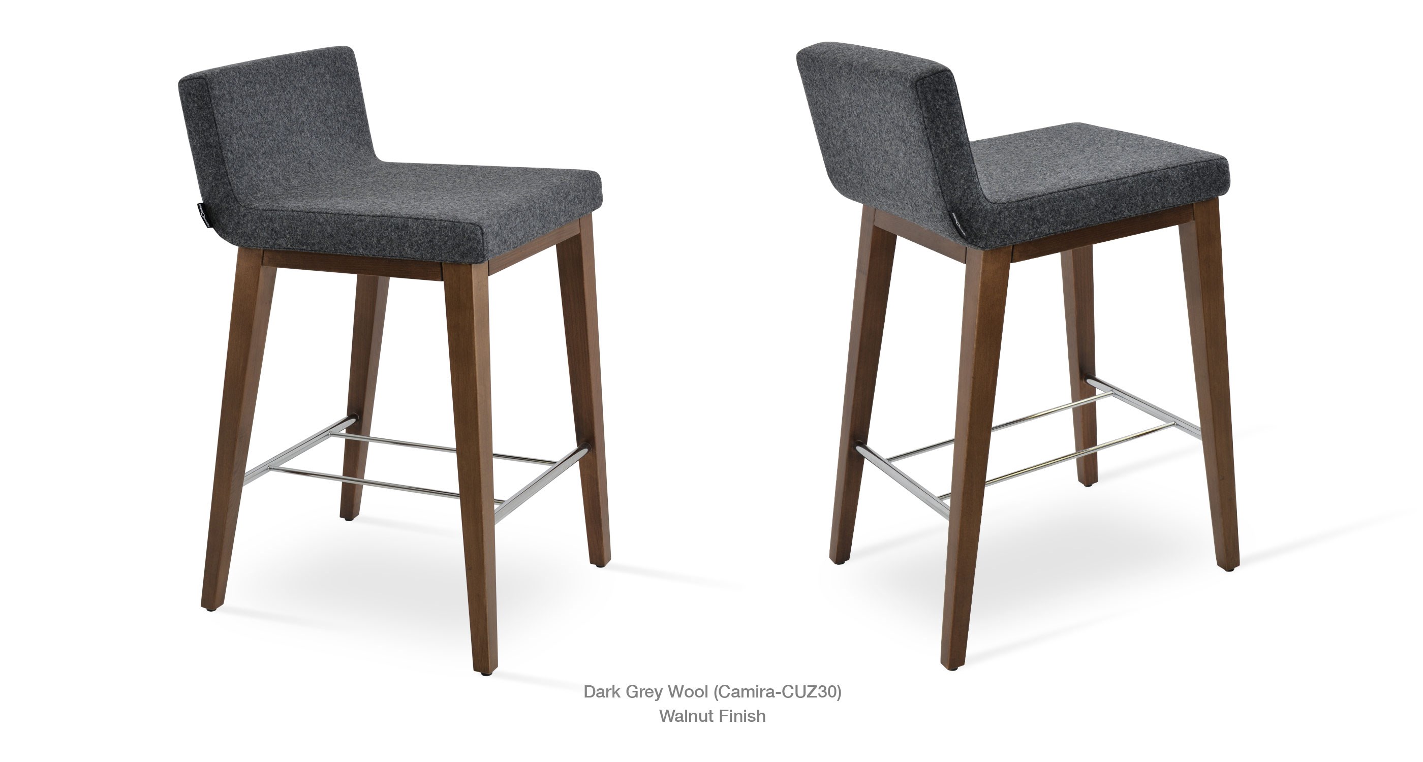 Dallas Wood Dark Grey Wool