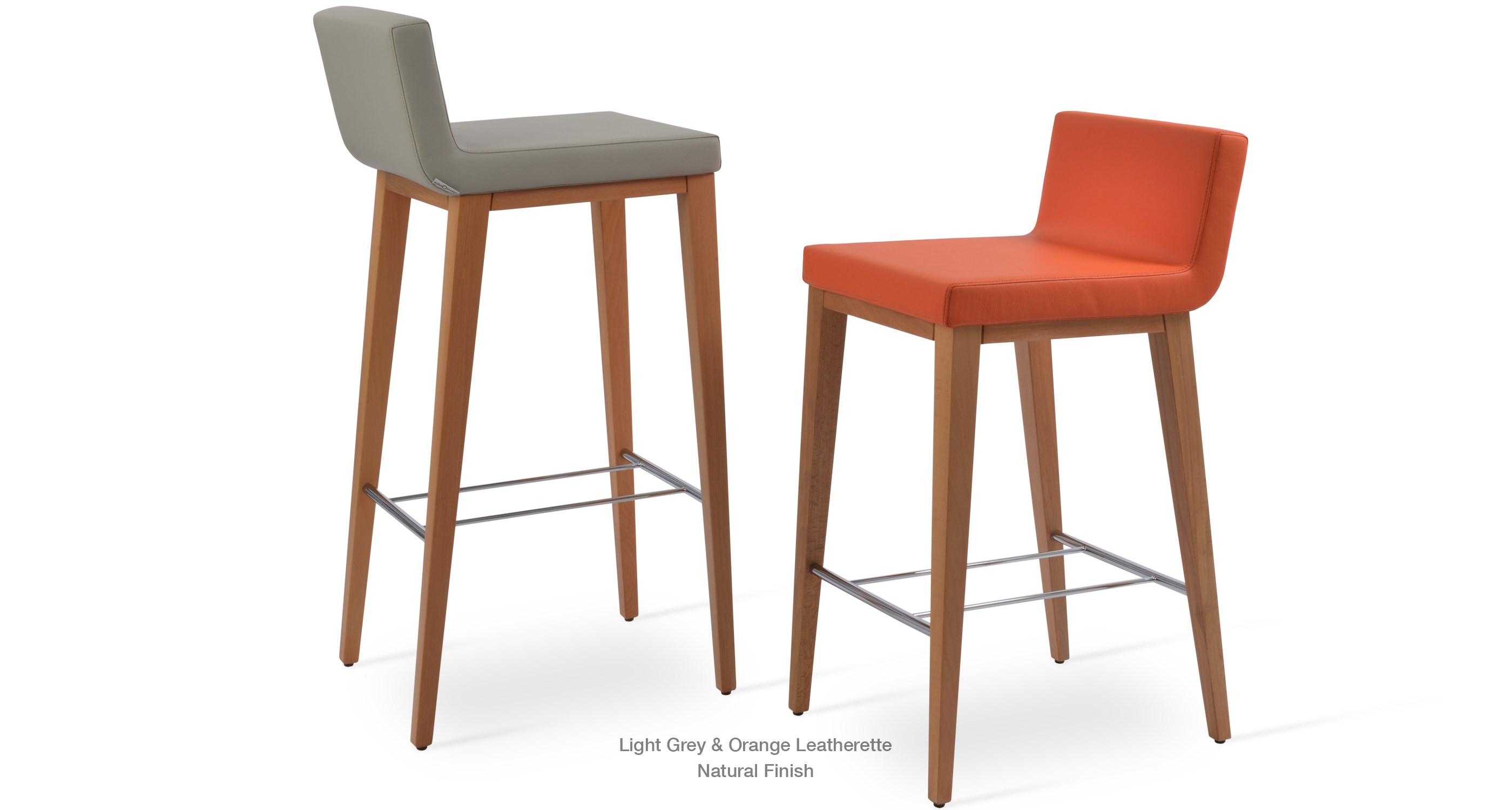 light grey and orange