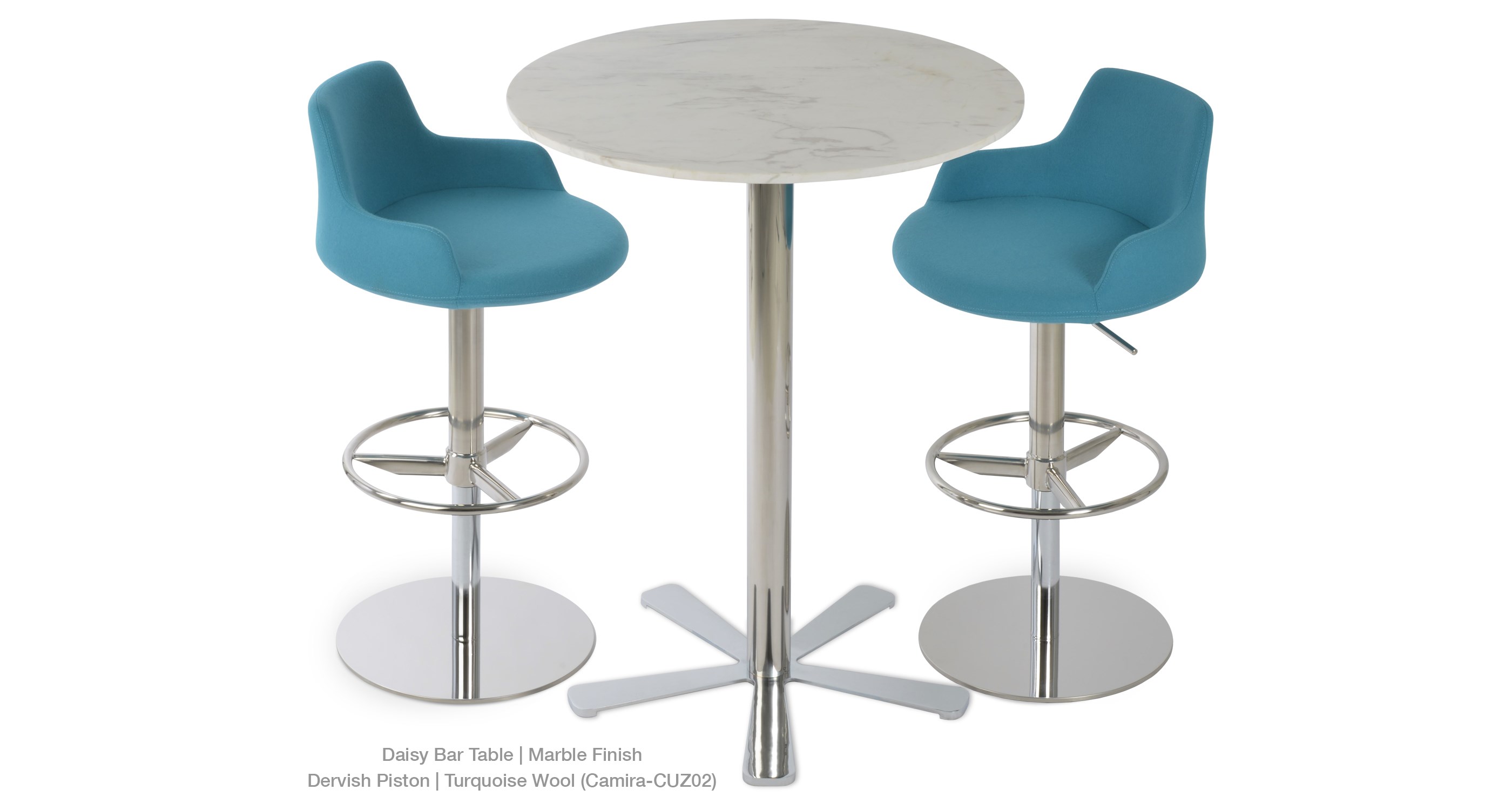 turquoise wool - daisy bar