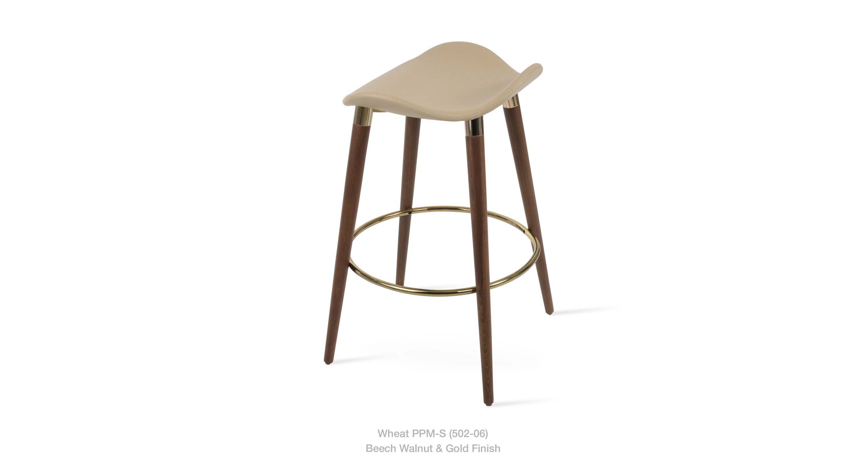 Falcon Dr Wood Stool Wheat Walnut