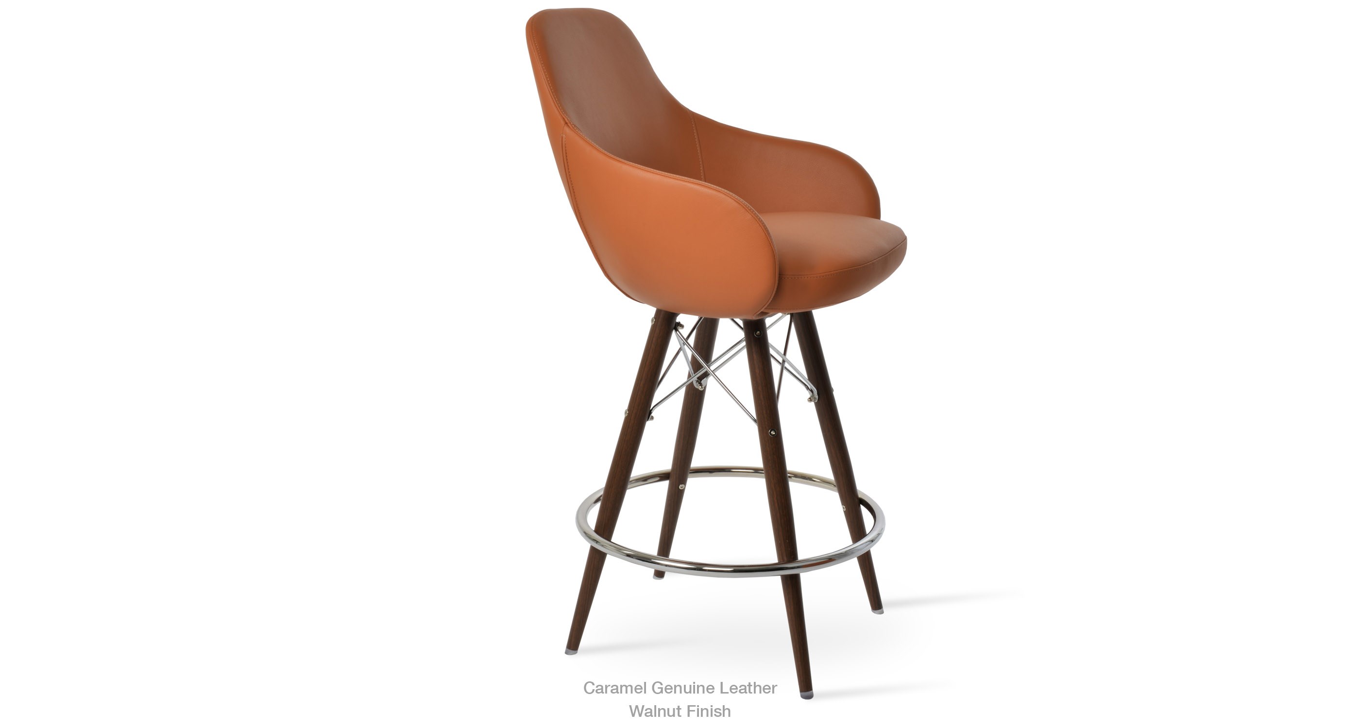 12 11 20 Gazel Arm Mw Stool Caramel Leather