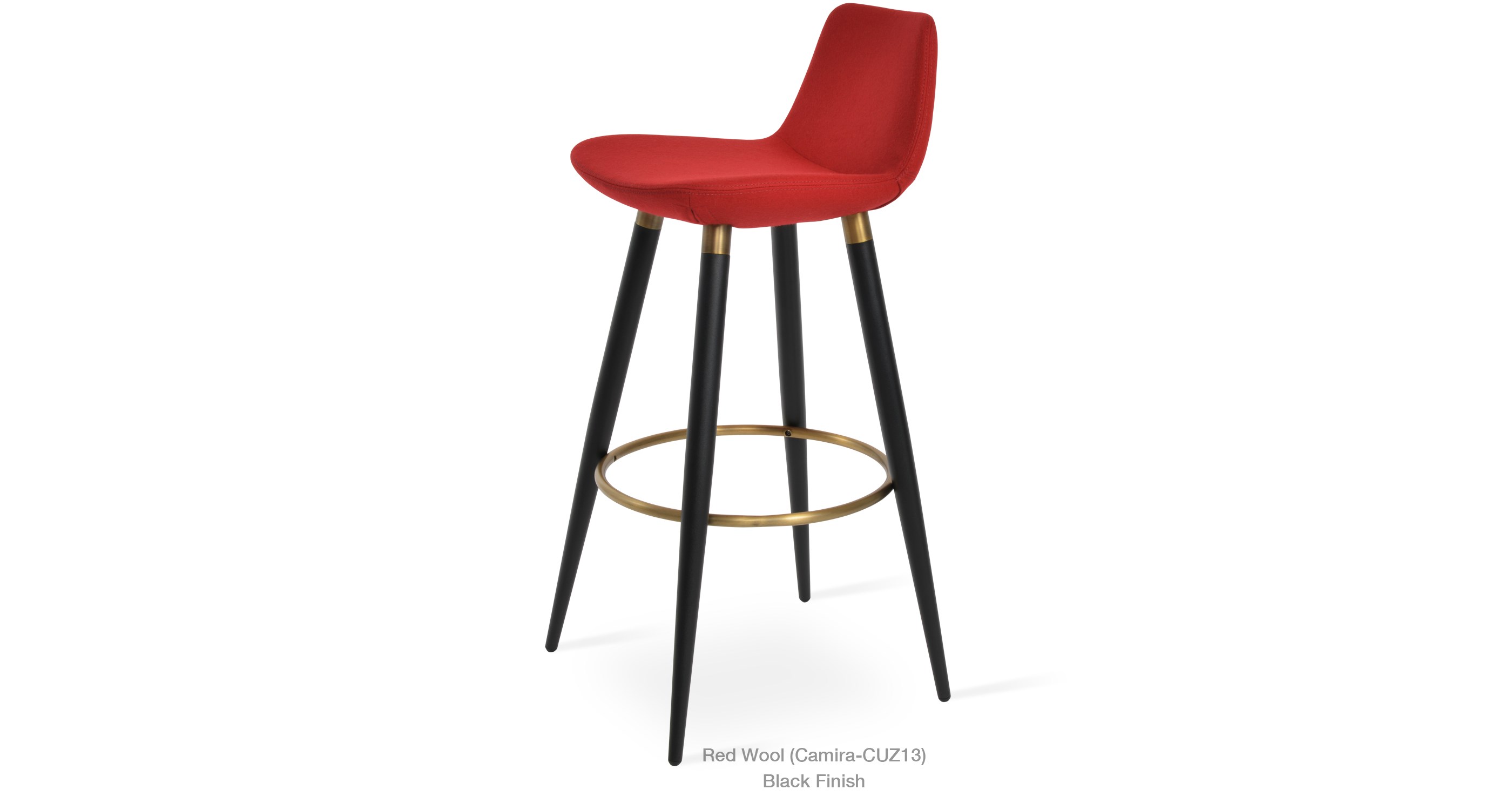 red wool - gold