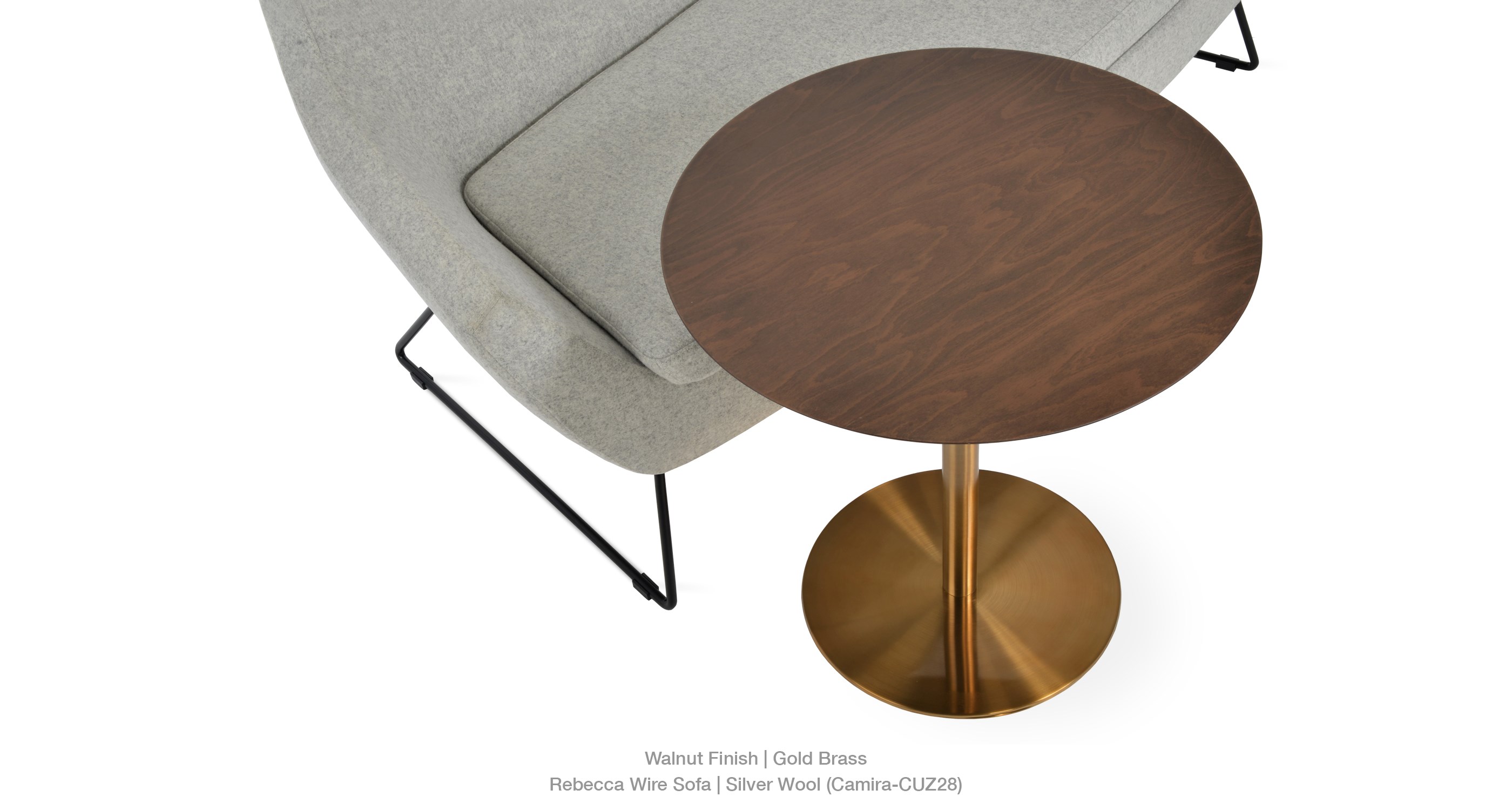 ares wood - rebecca wire sofa
