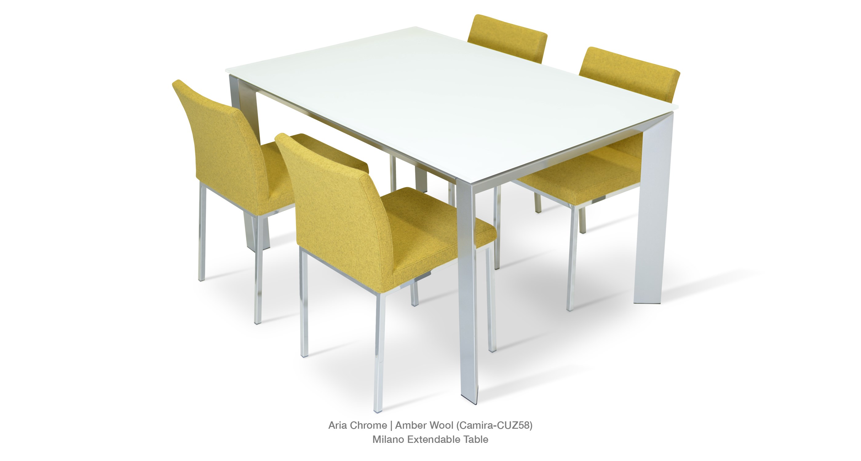Milano Extendable Table Milano Extended Milano Front Milano Glass Aria Chrome Milano Milano Extendable Table Milano Extended Milano Front Milano Glass Aria Chrome Milano